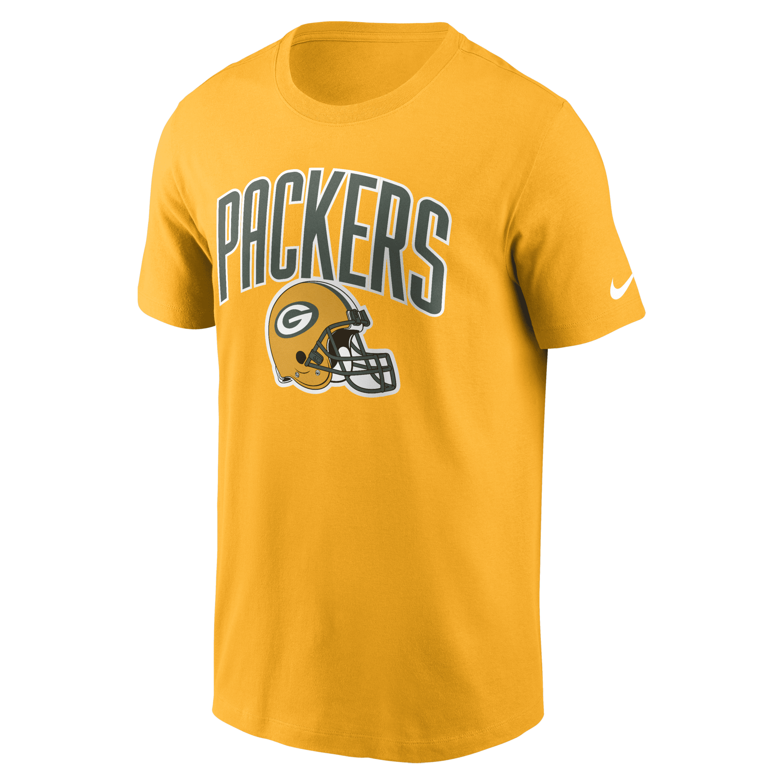 Nike Gold Green Bay Packers Team Athletic T-shirt In Brown