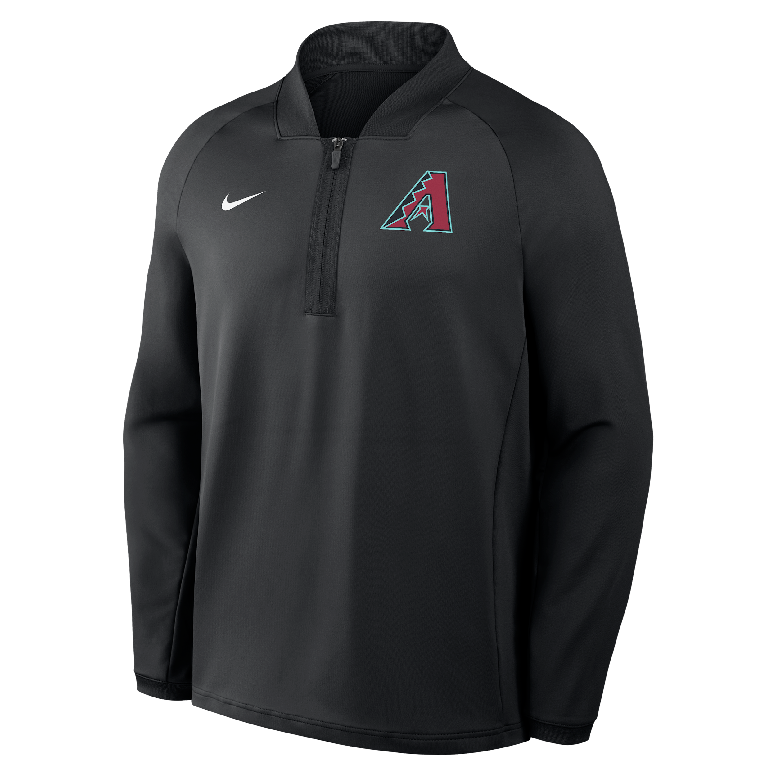 Arizona Diamondbacks Authentic Collection Nike Men's Dri-FIT MLB 1/2-Zip Long-Sleeve Top in Black | 04H900ADQS-KRR