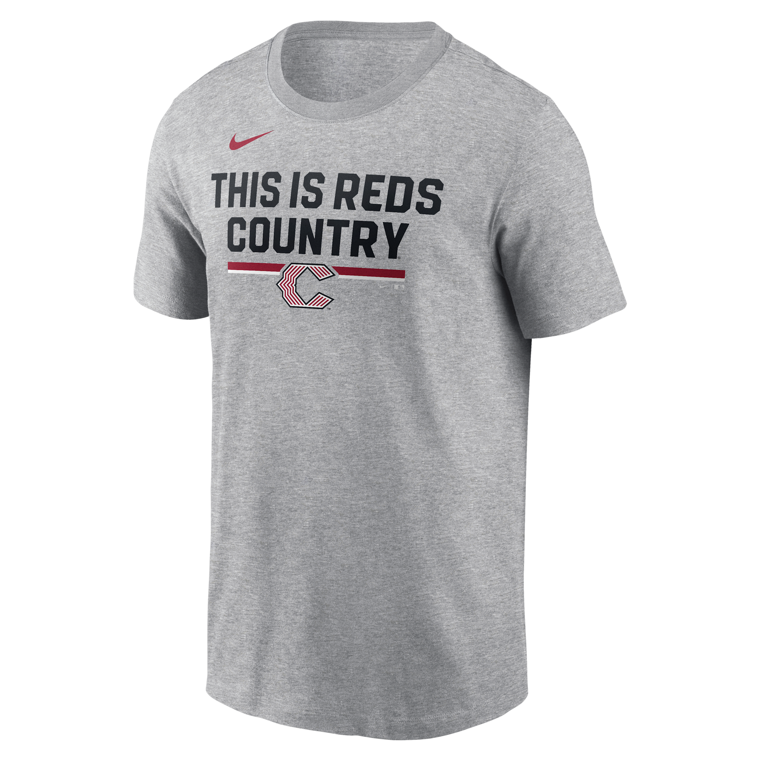 Nike Men's Heather Gray Cincinnati Reds 2026 City Connect Stacked Team Phrase T-Shirt - Heather Gray