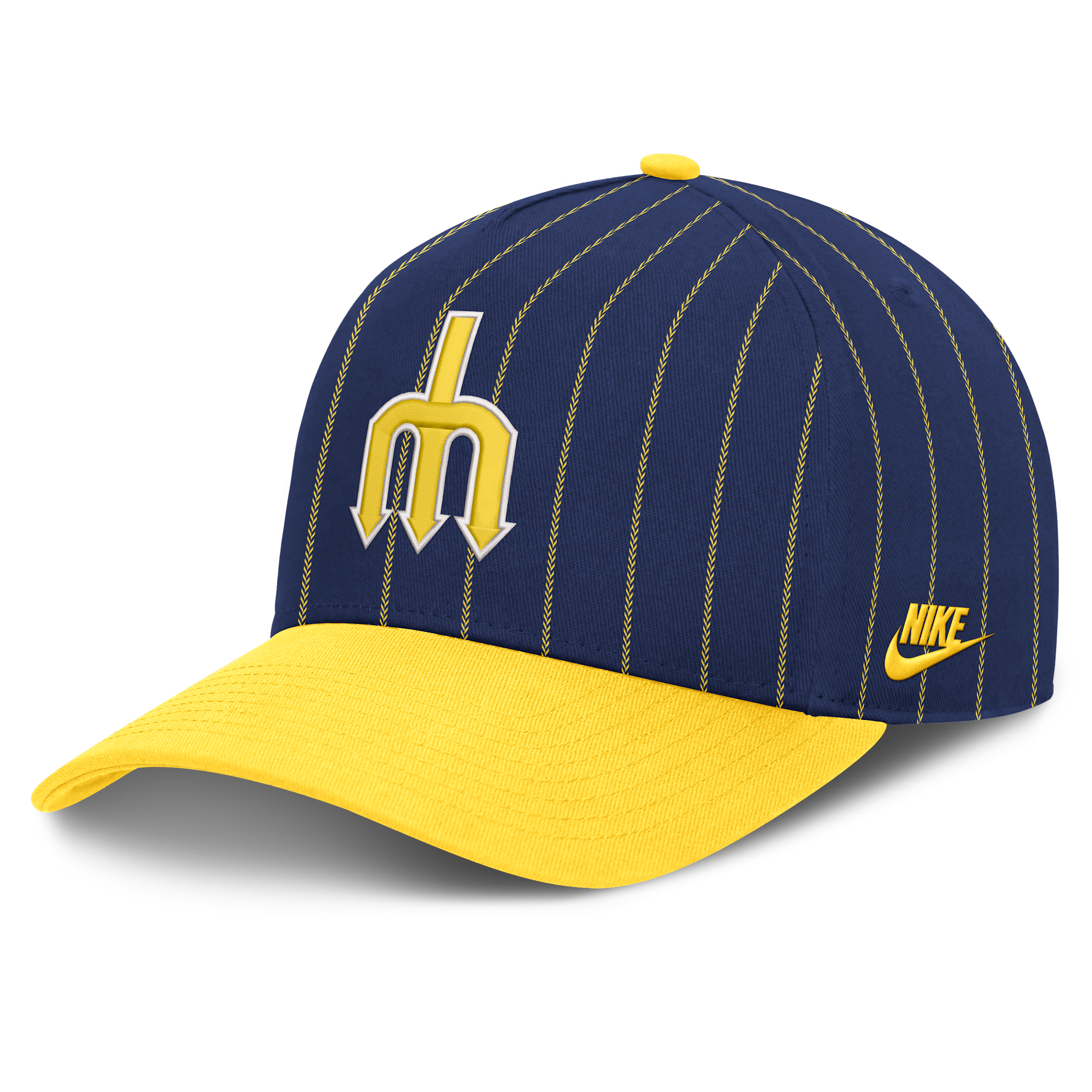 Seattle Mariners Cooperstown Rise Nike Men's MLB A-Frame Adjustable Hat in Blue | NB1D0DK4S77-JC9