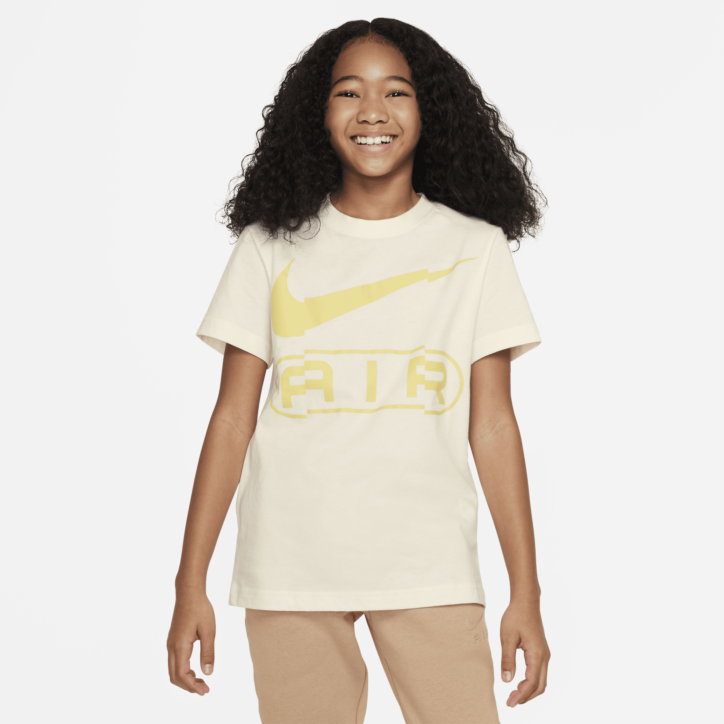 Nike Sportswear Big Kids' (girls') T-shirt In Brown
