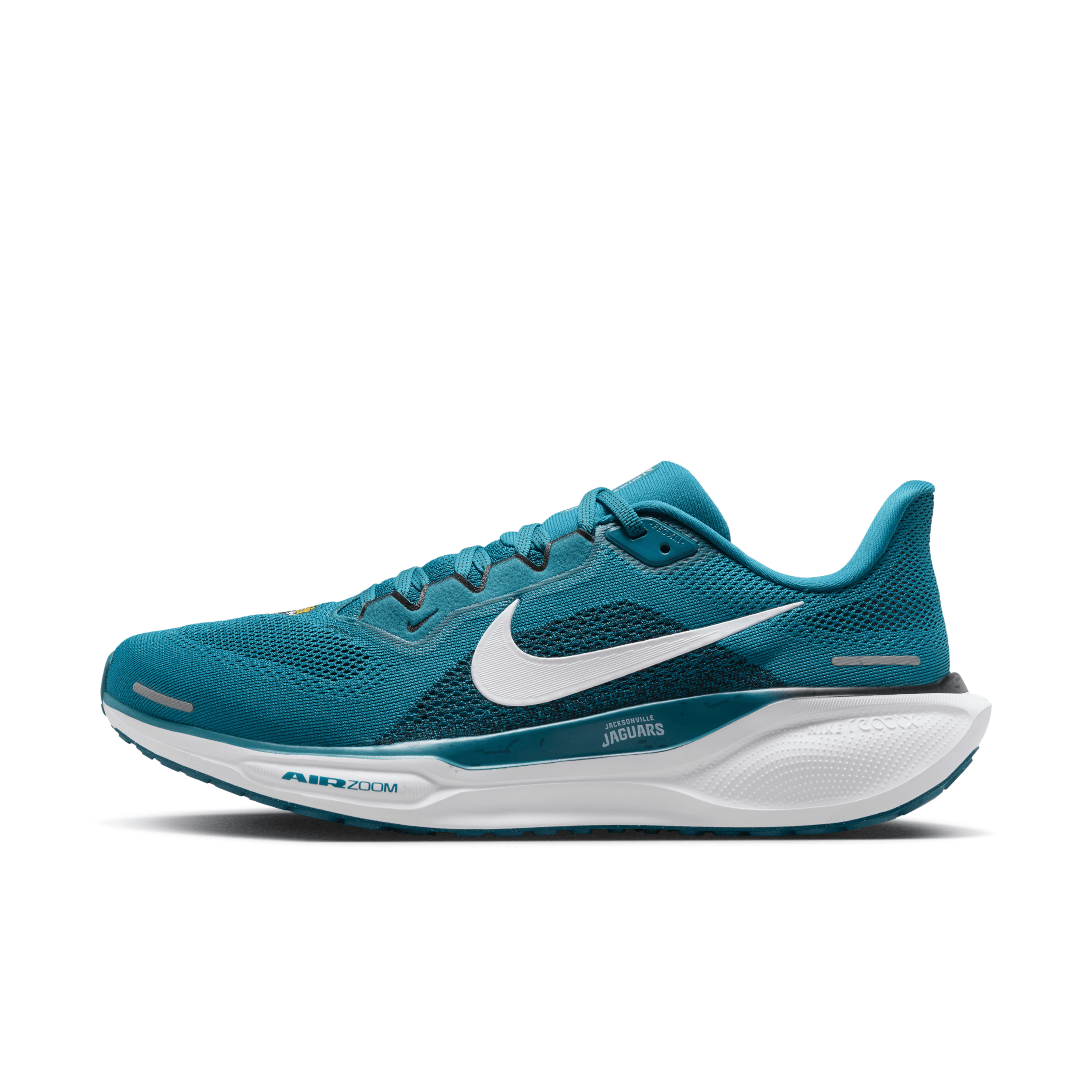 NIKE MEN'S PEGASUS 41 NFL JACKSONVILLE JAGUARS ROAD RUNNING SHOES 1015599101