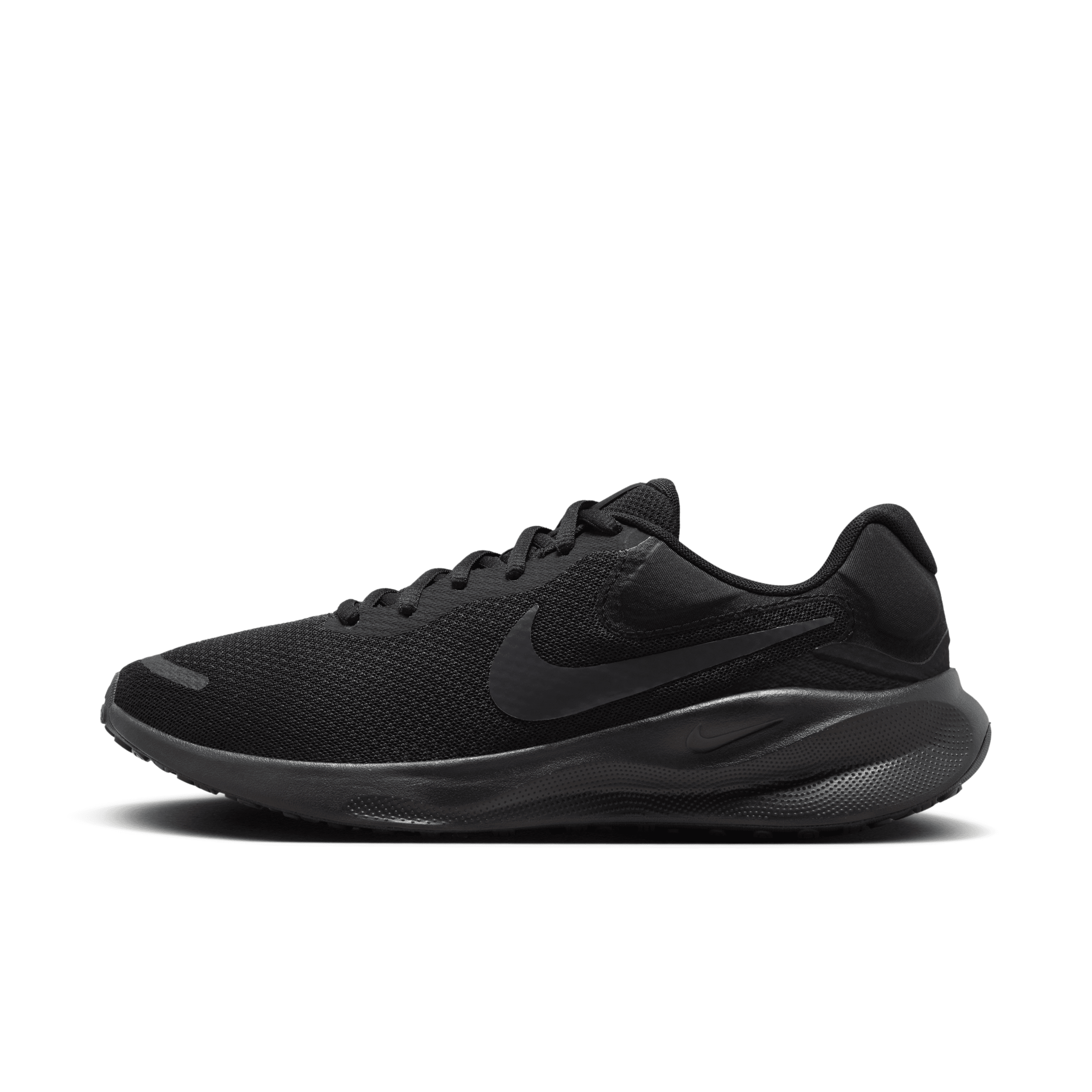 Nike Men's Revolution 7 Road Running Shoes In Black