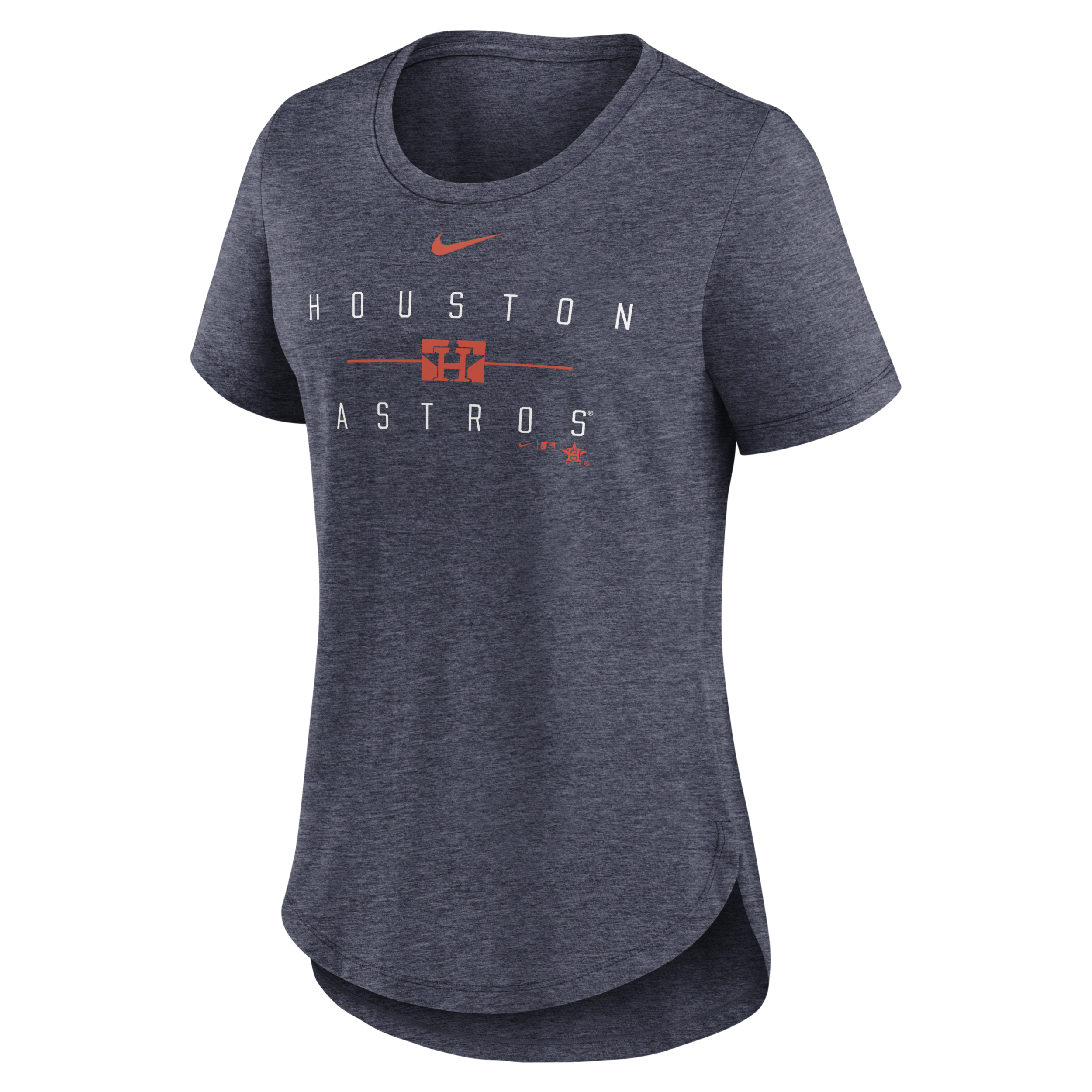 Shop Nike Houston Astros Knockout Team Stack  Women's Mlb T-shirt In Blue