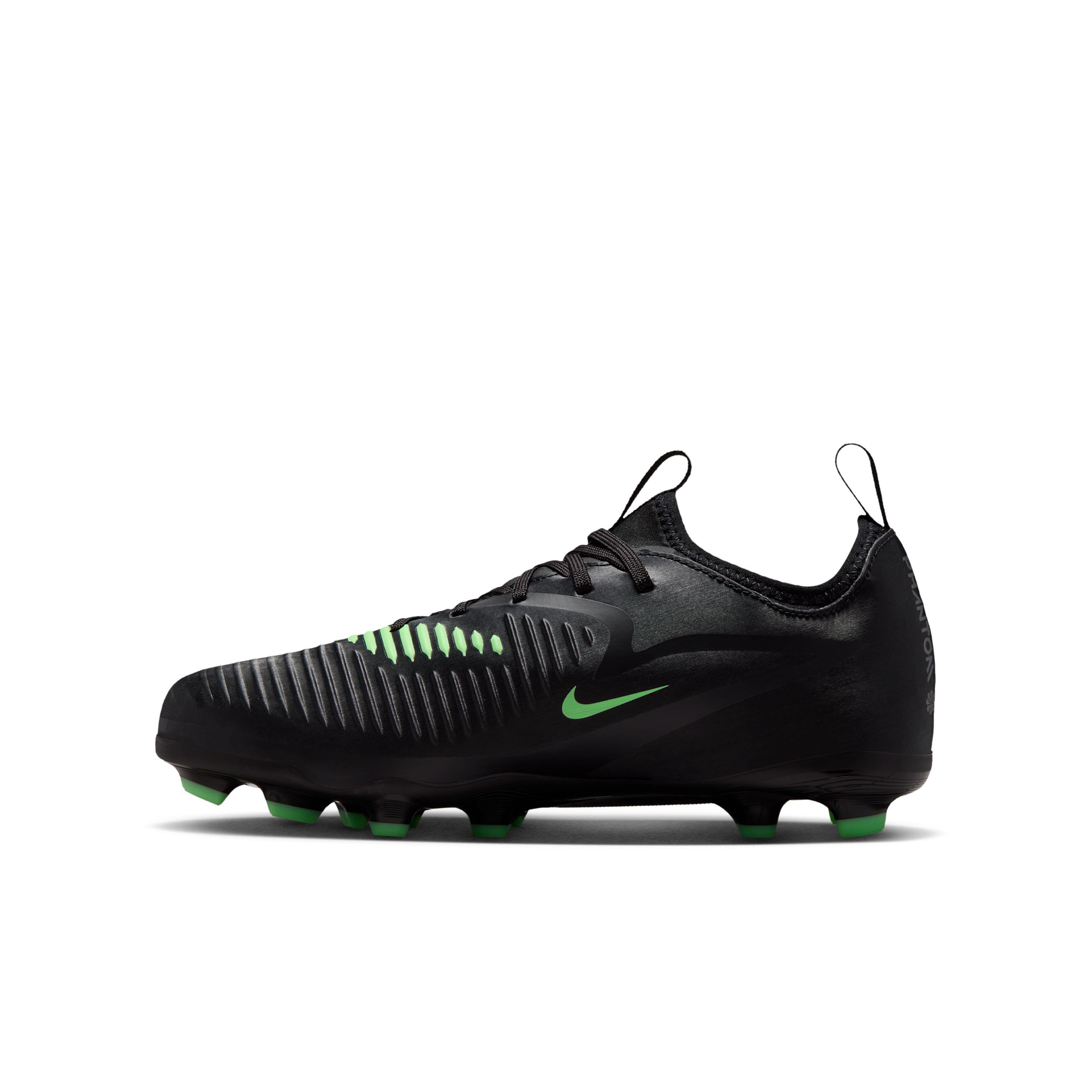 Nike Jr. Phantom 6 Low Academy Big Kids' Multi-Ground Soccer Cleats in Black | HM9203-001