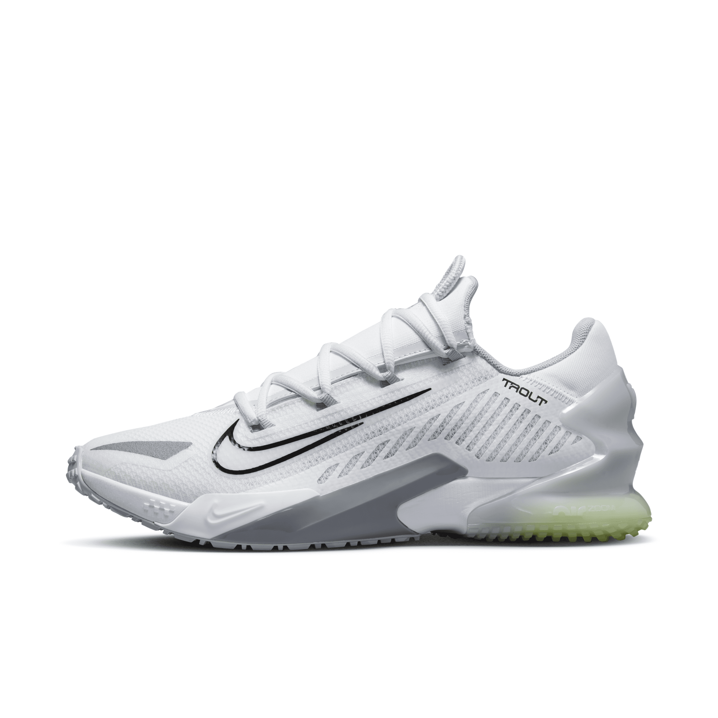 Nike Men's Force Zoom Trout 8 Turf Baseball Shoes In White | ModeSens