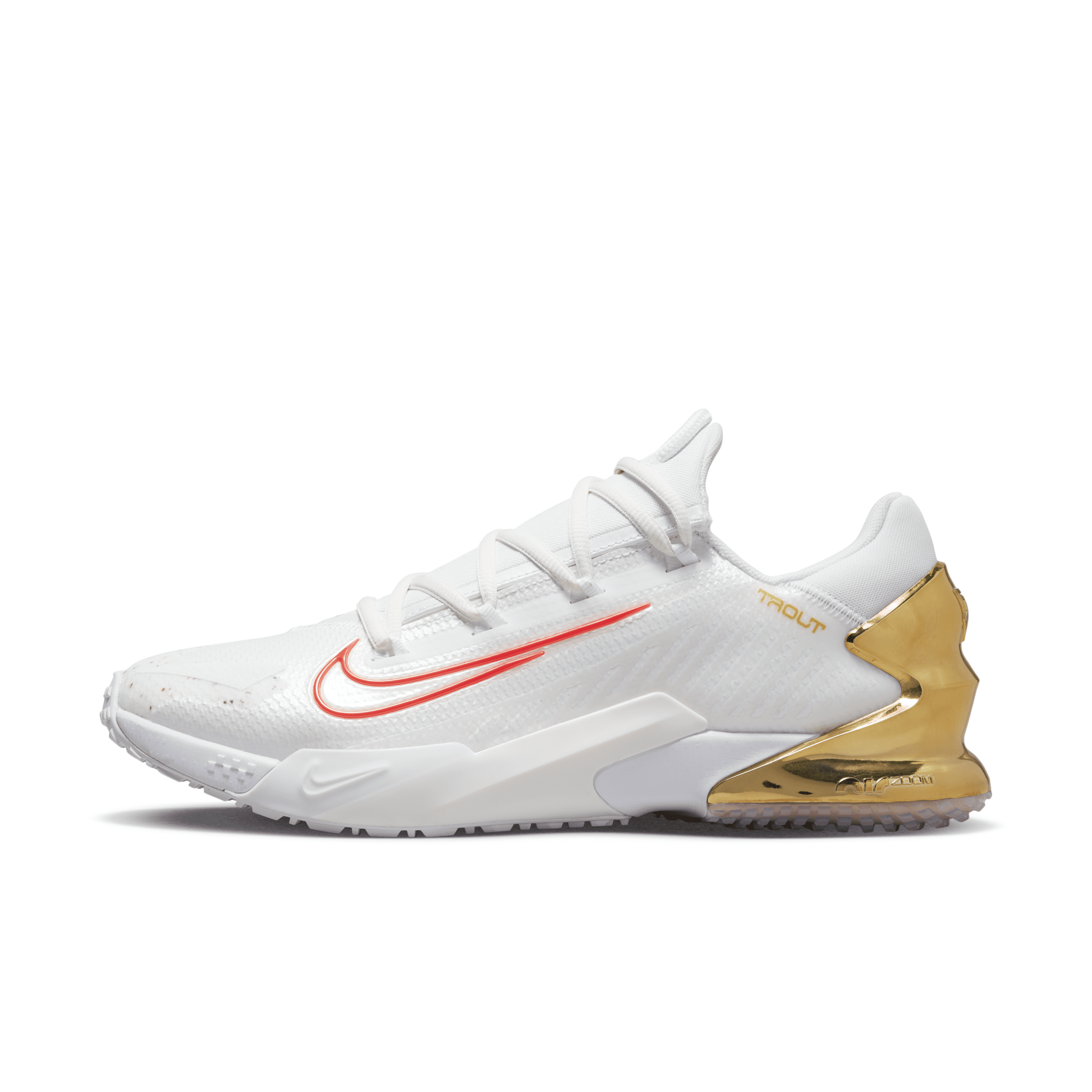 Nike Men's Force Zoom Trout 8 Turf Baseball Shoes In White | ModeSens