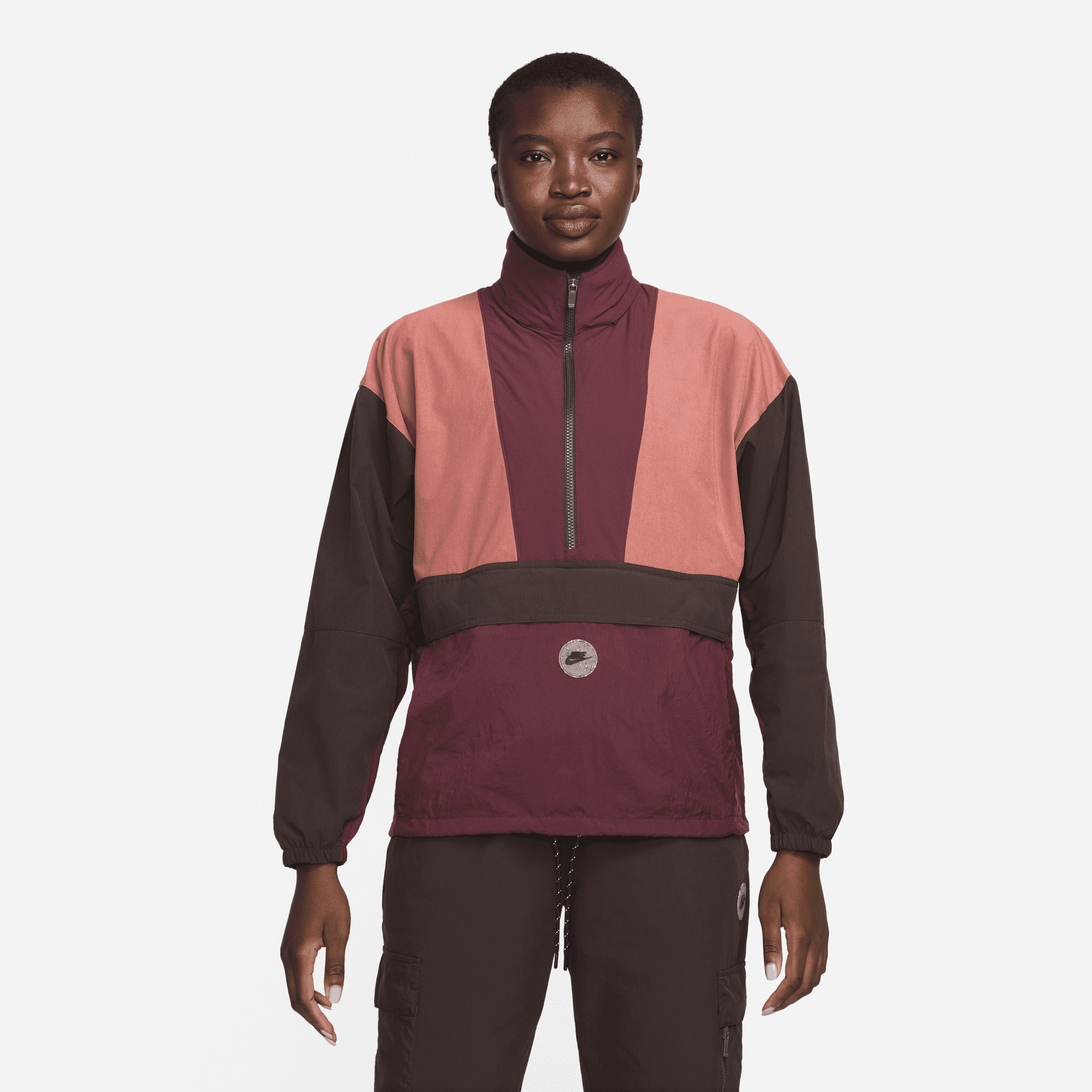 Nike Sports Utility Graphic Packable Quarter Zip Jacket In Beetroot And  Canyon Rust-red | ModeSens