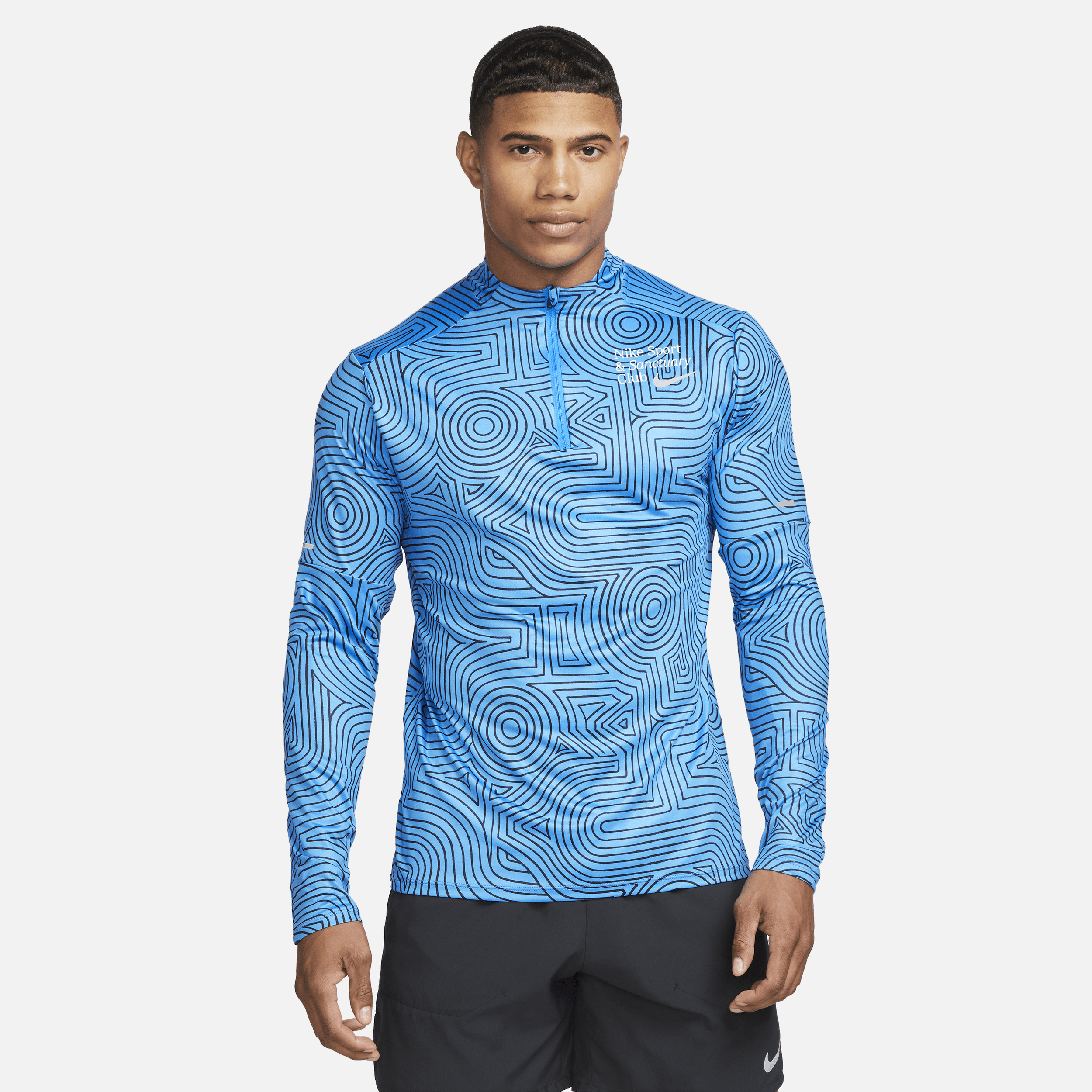 Nike Men's Dri-fit Element 1/4-zip Running Top In Blue