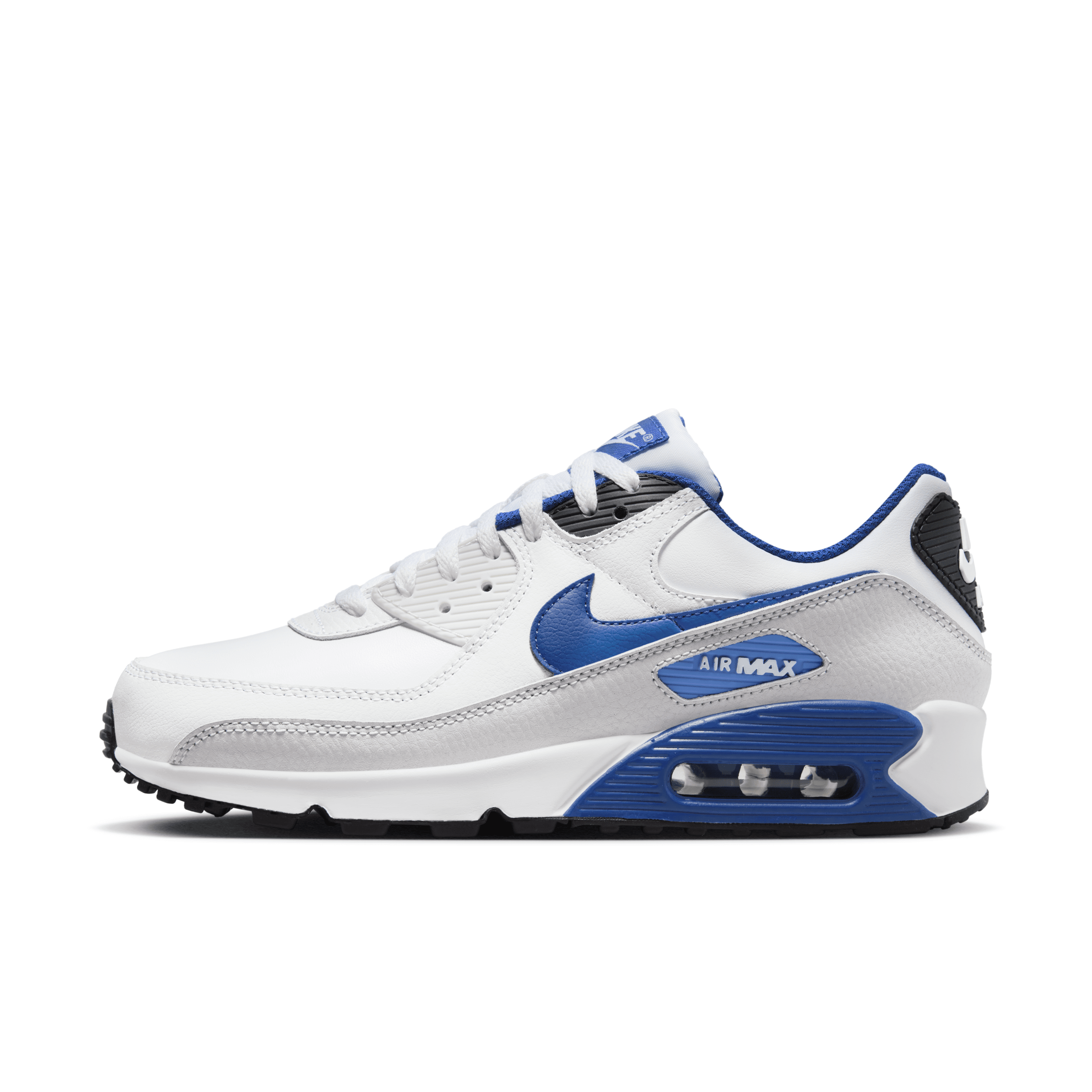 Air max 90 hot sale white leather