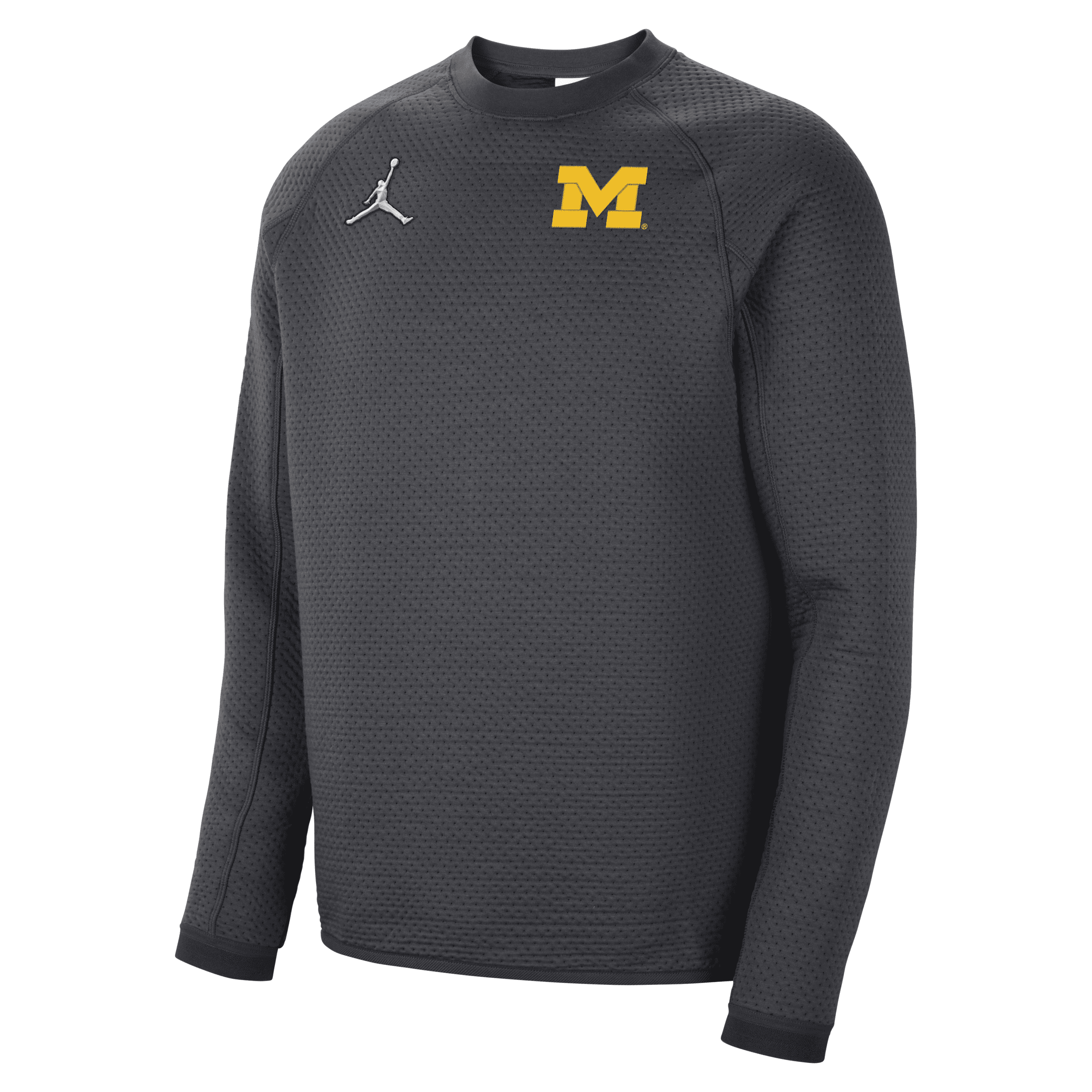 Nike Men s Michigan Tech Pack Jordan Therma fit Adv College Sweatshirt In Grey ModeSens