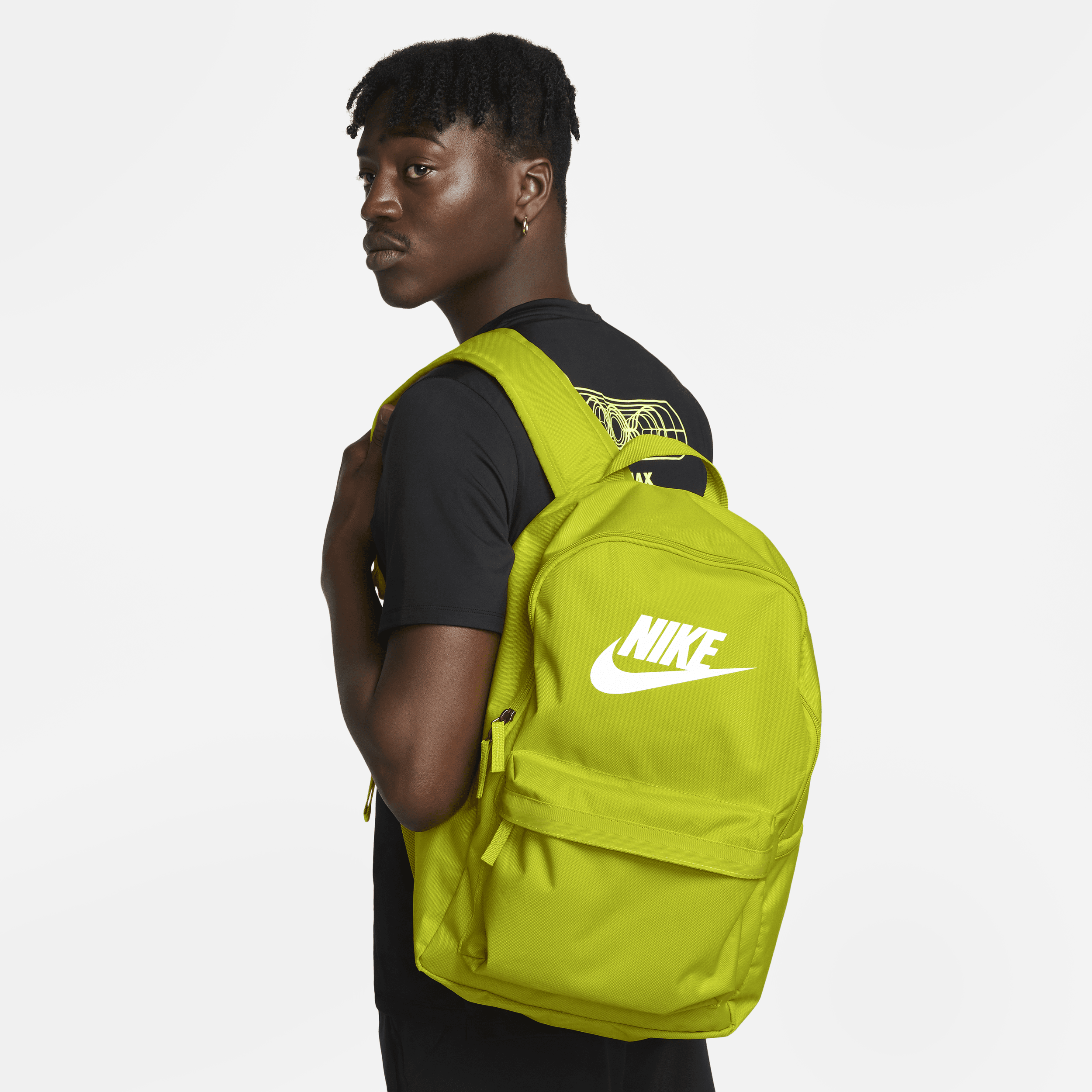 Nike backpacks lime outlet green