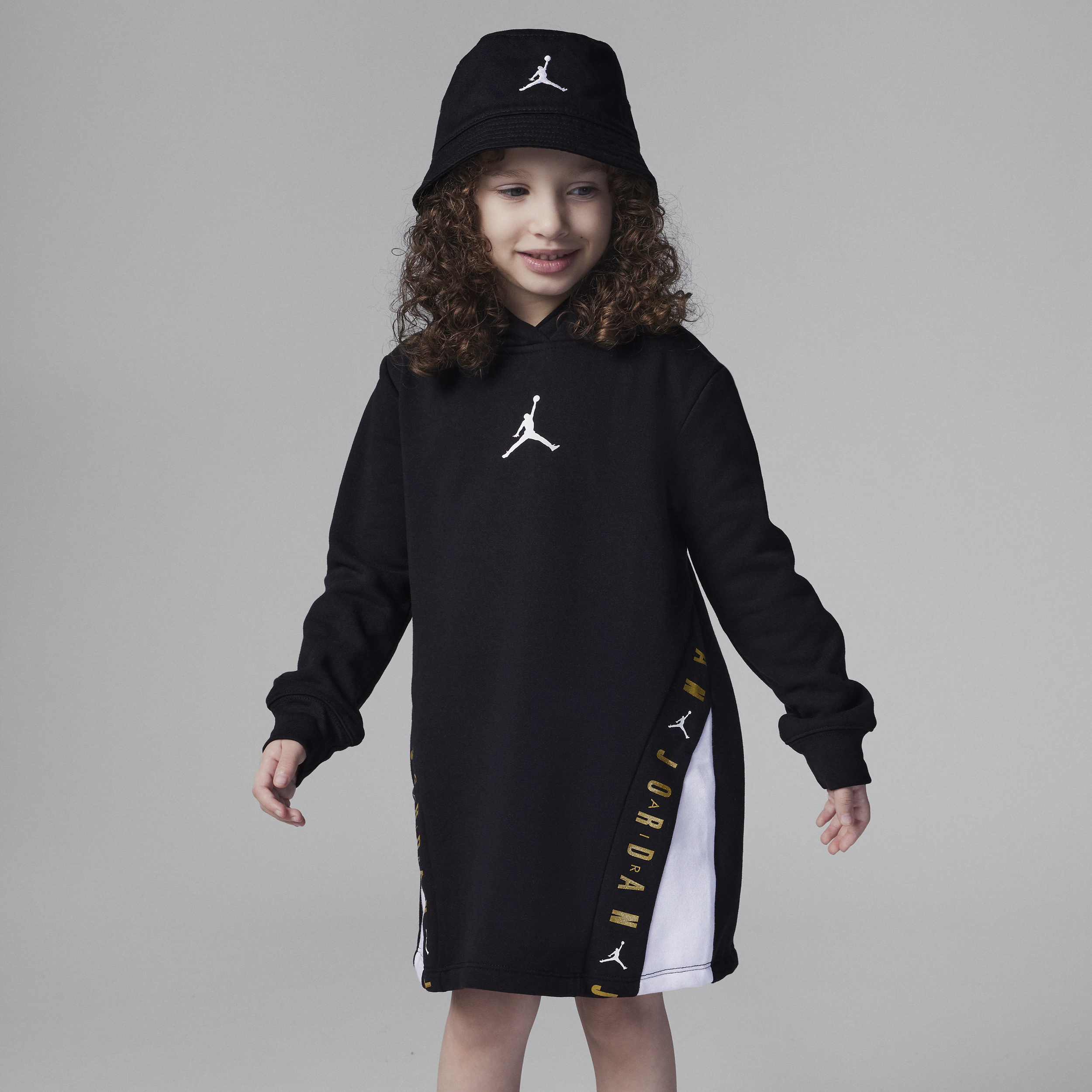 Jordan Holiday Shine Glitter Dress Little Kids Dress In Black ModeSens