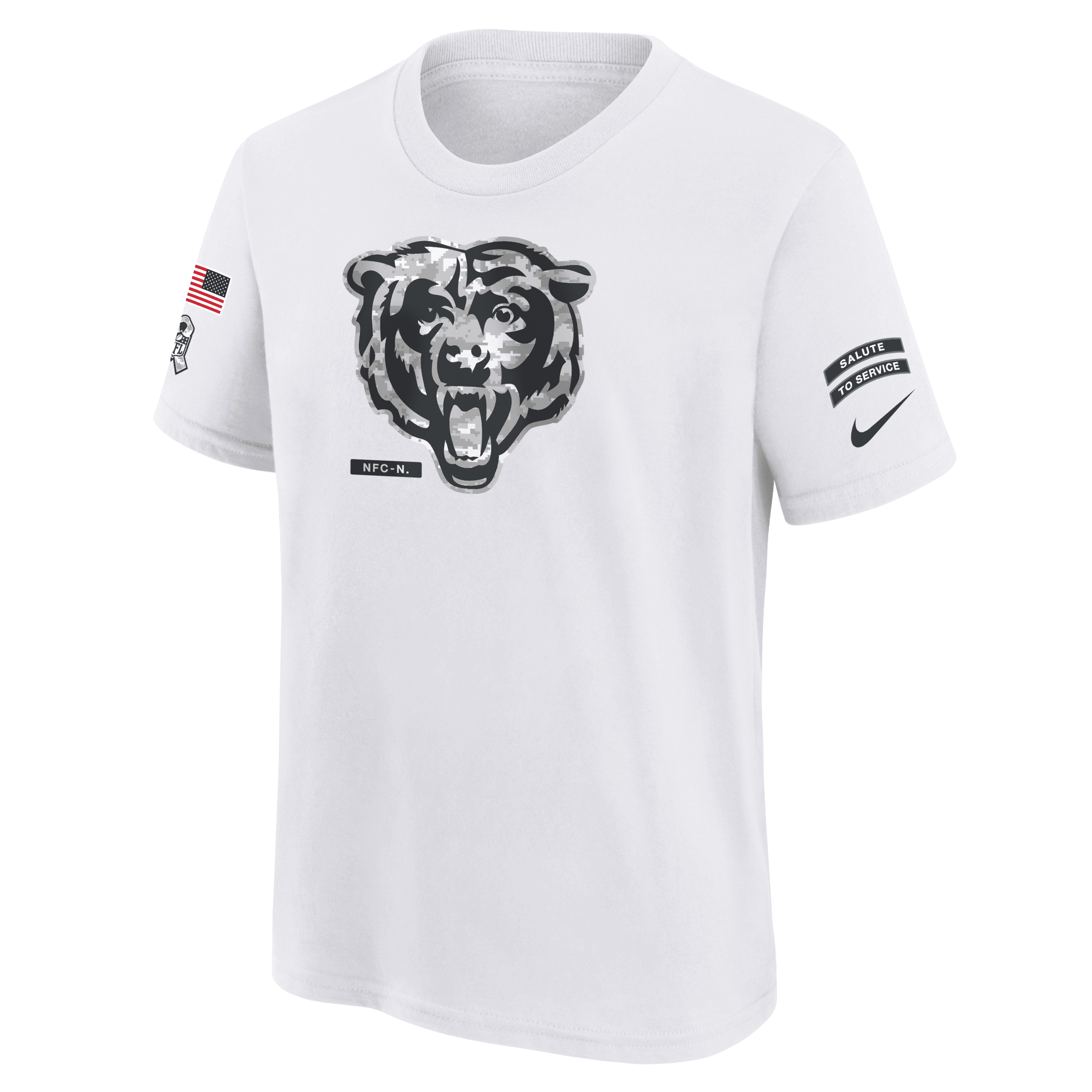 Nike Chicago Bears Salute To Service Primary Edge Legend Big Kids Dri fit Nfl T shirt In White ModeSens