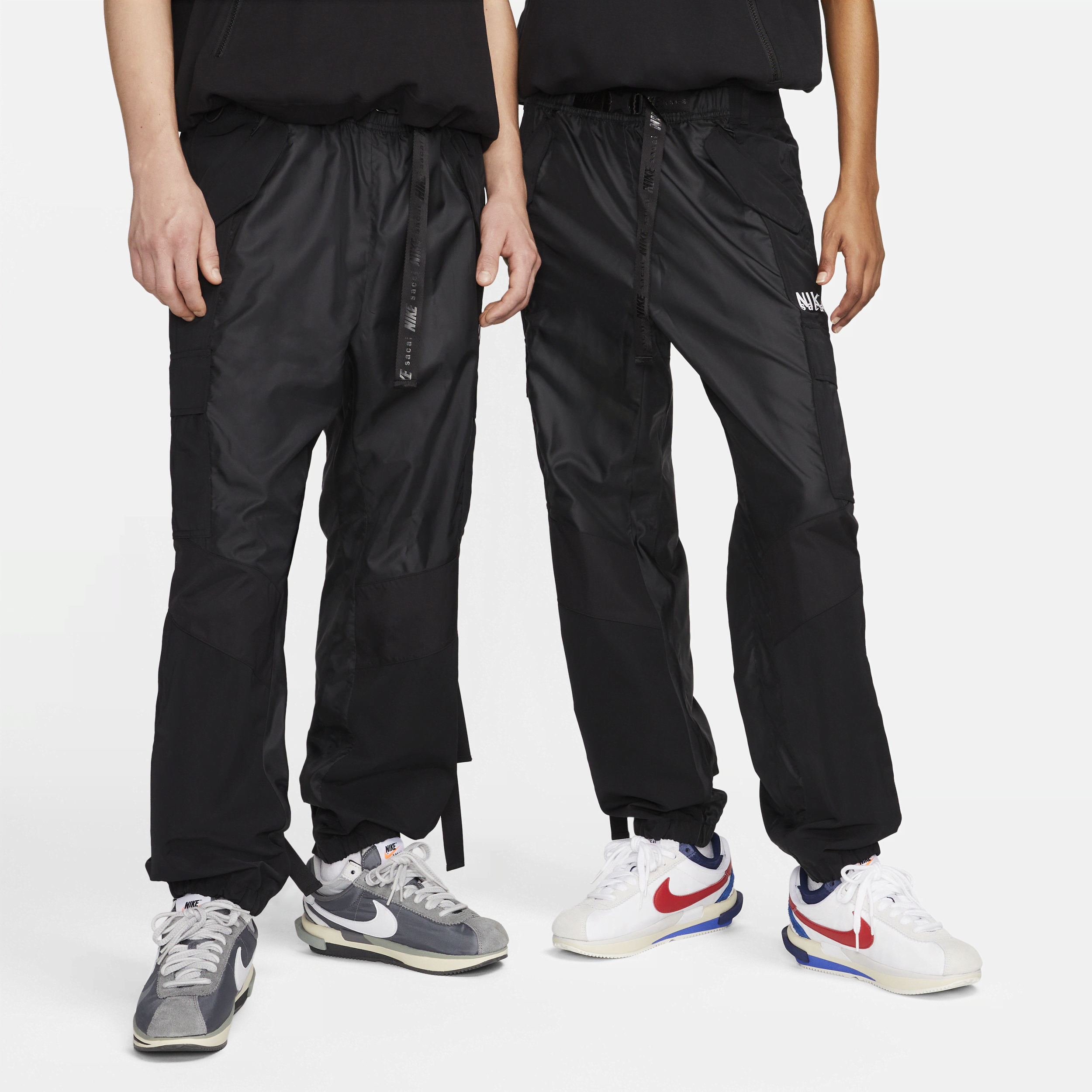 sacai sacai×NIKE mens pants size 3 Nike Unisex X Sacai Pants In Black | ModeSens
