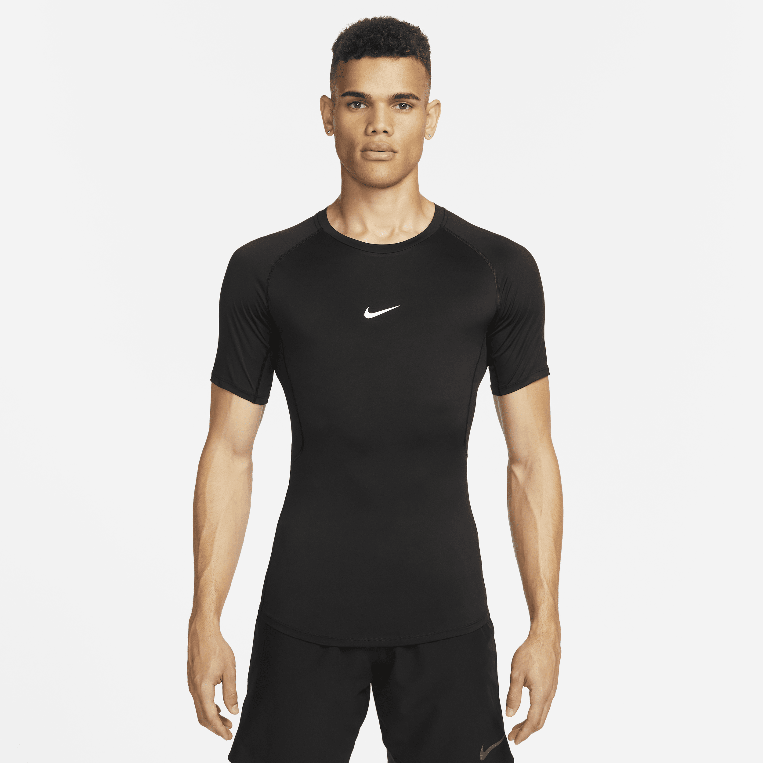 ★Nike★ Pro Dry Fit Tight Short Sleeve Fitness Top M Black NIKE PRO MEN'S DRI-FIT TIGHT SHORT-SLEEVE FITNESS TOP