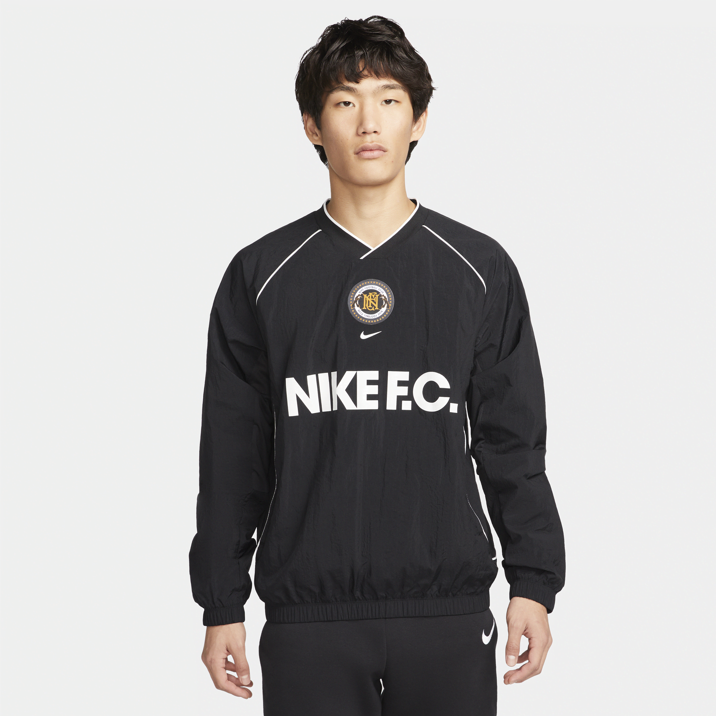 Nike Men's Fc Repel Soccer Crew In Black | ModeSens