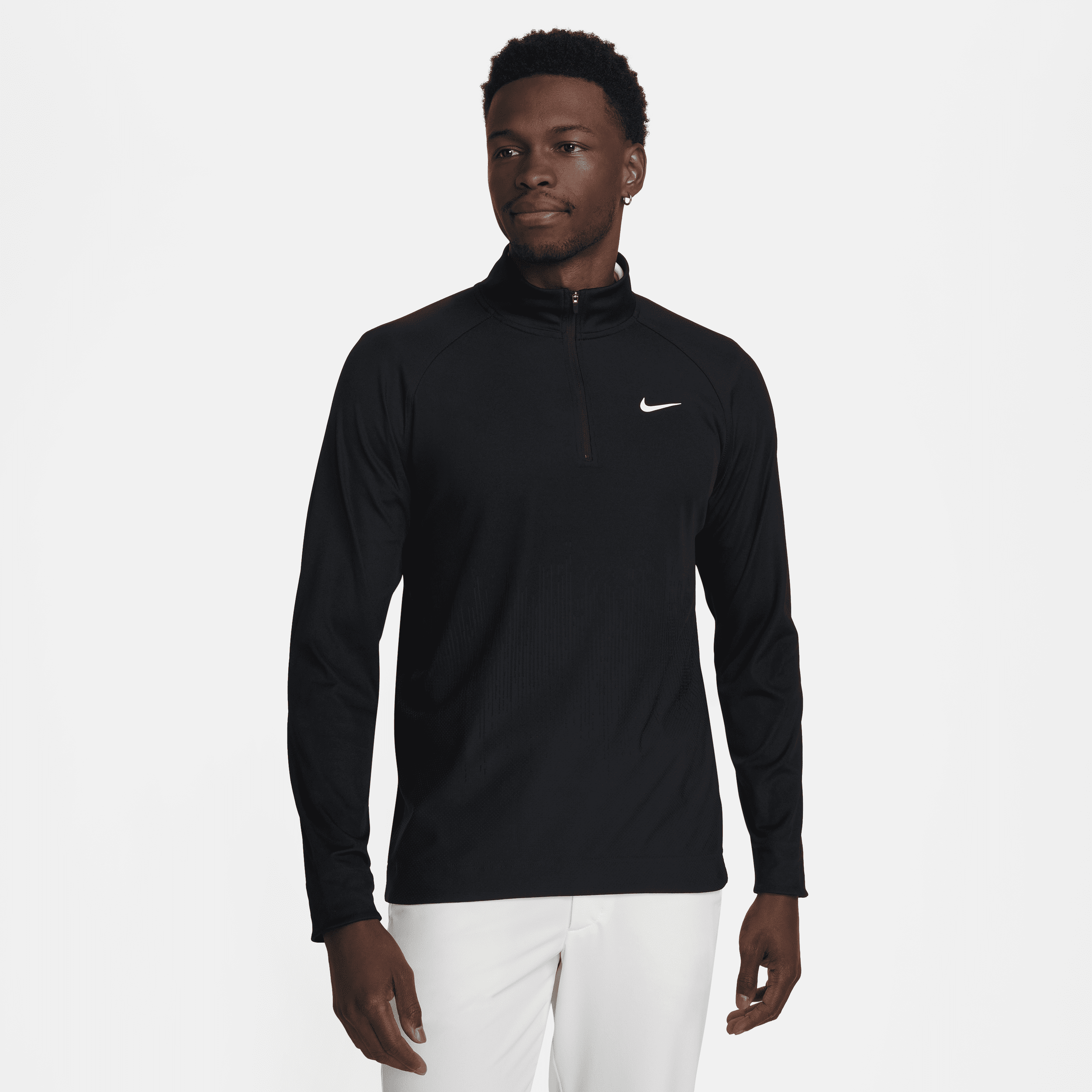 Nike Men's Tour Dri-fit Adv 1/2-zip Golf Top In Black | ModeSens