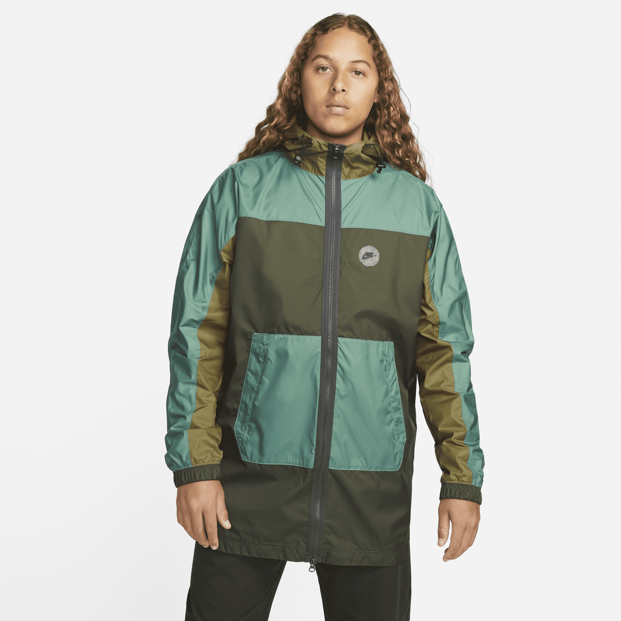 Nike Sports Utility Zip Up Jacket In Cargo Khaki-green | ModeSens