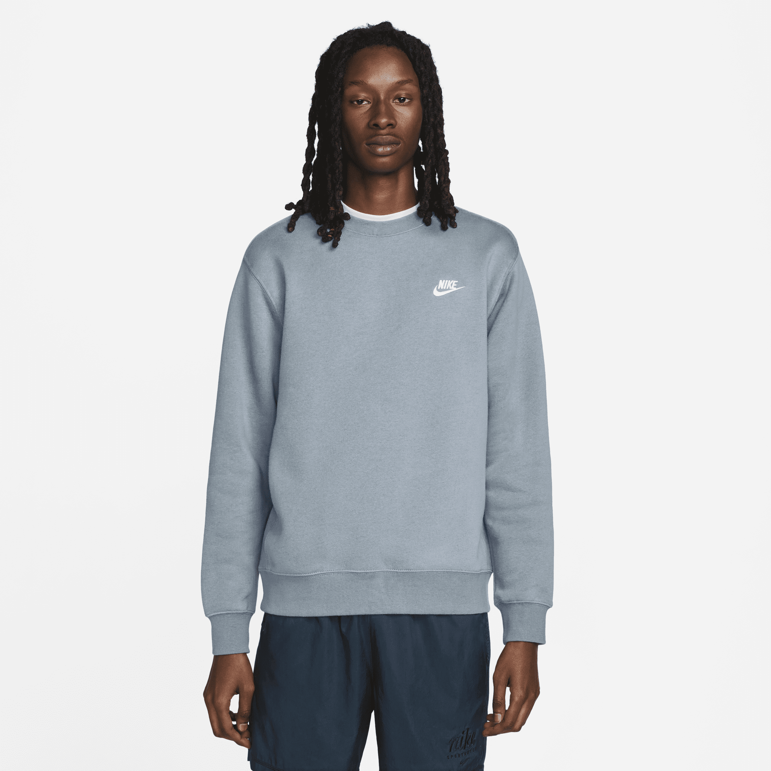 Nike Club Crew Neck Sweat In Dusty Orange ModeSens