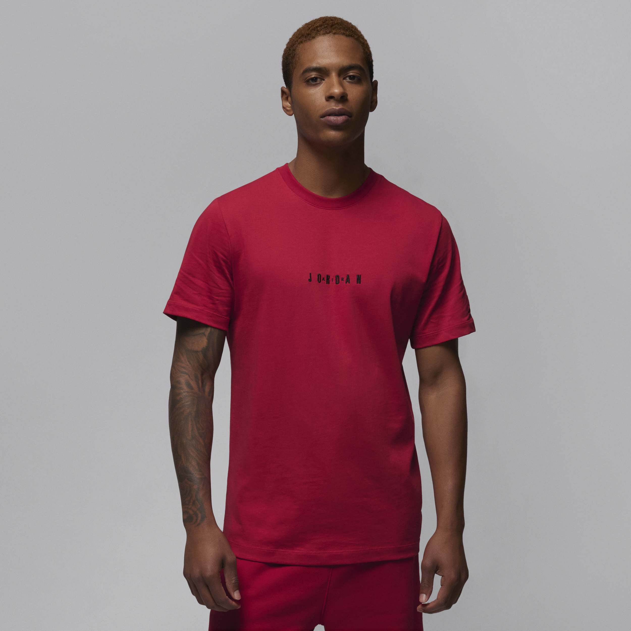 Red nike store air shirt