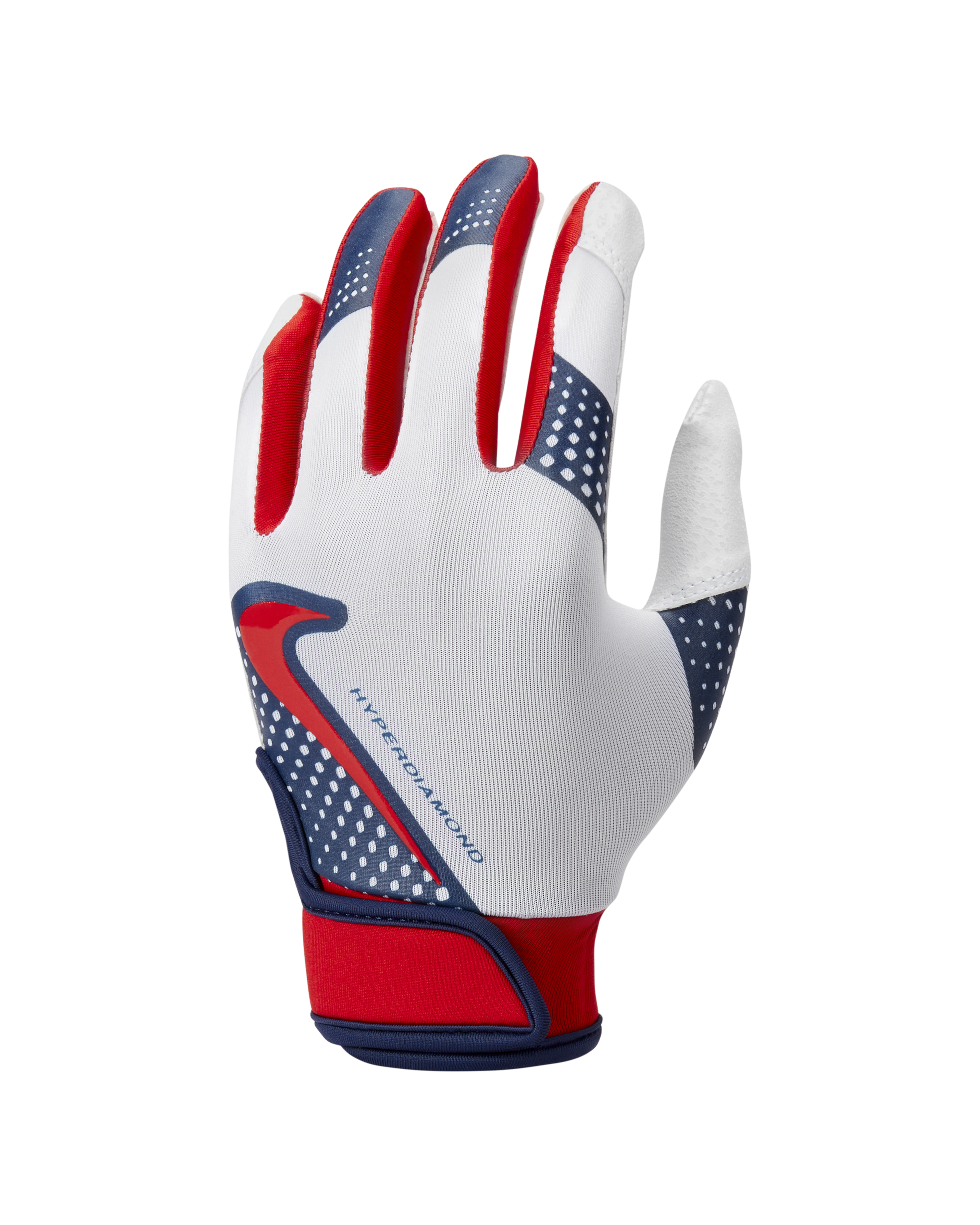 easton red white and blue batting gloves