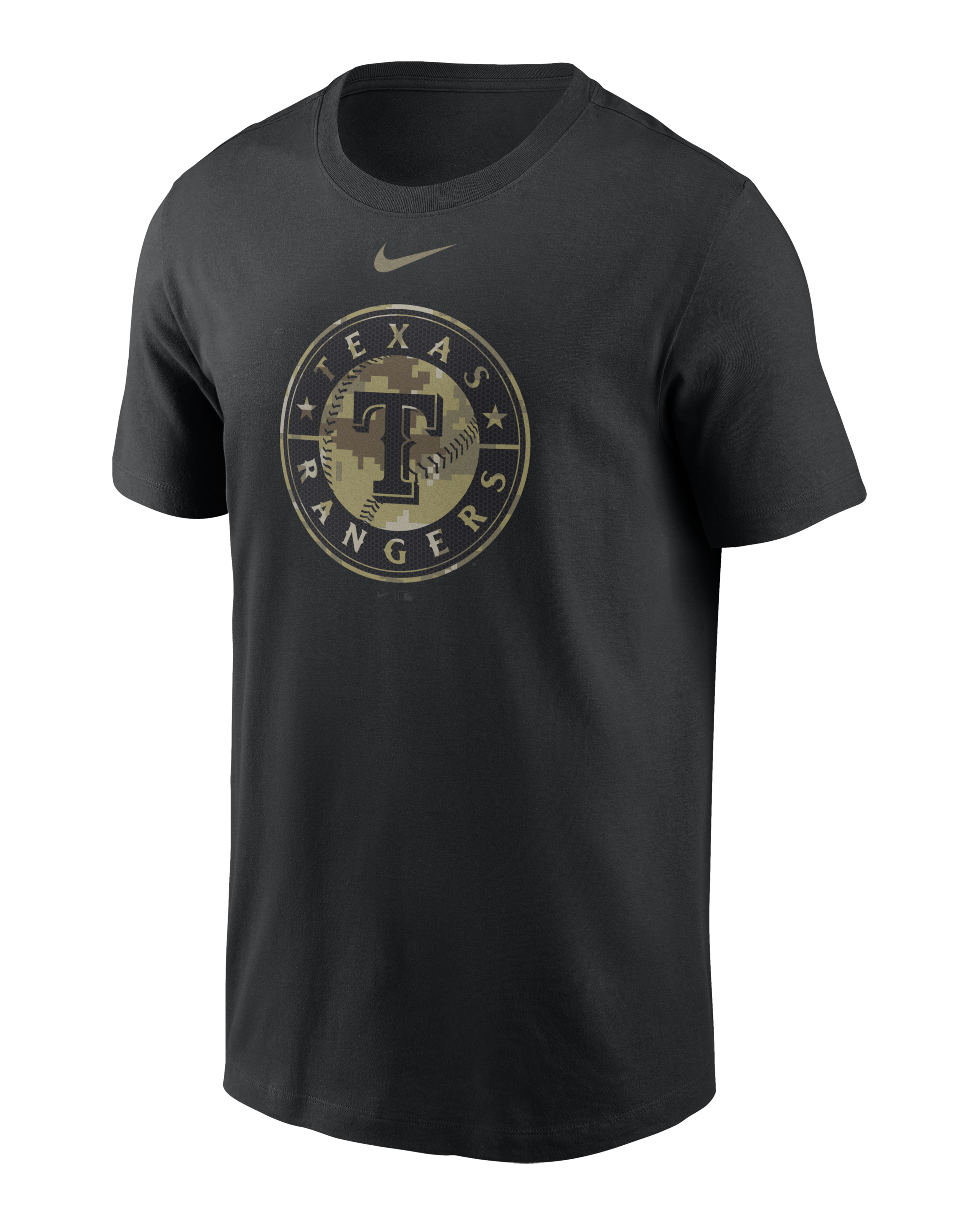 Texas Rangers Camo Logo Men's Nike MLB T-Shirt