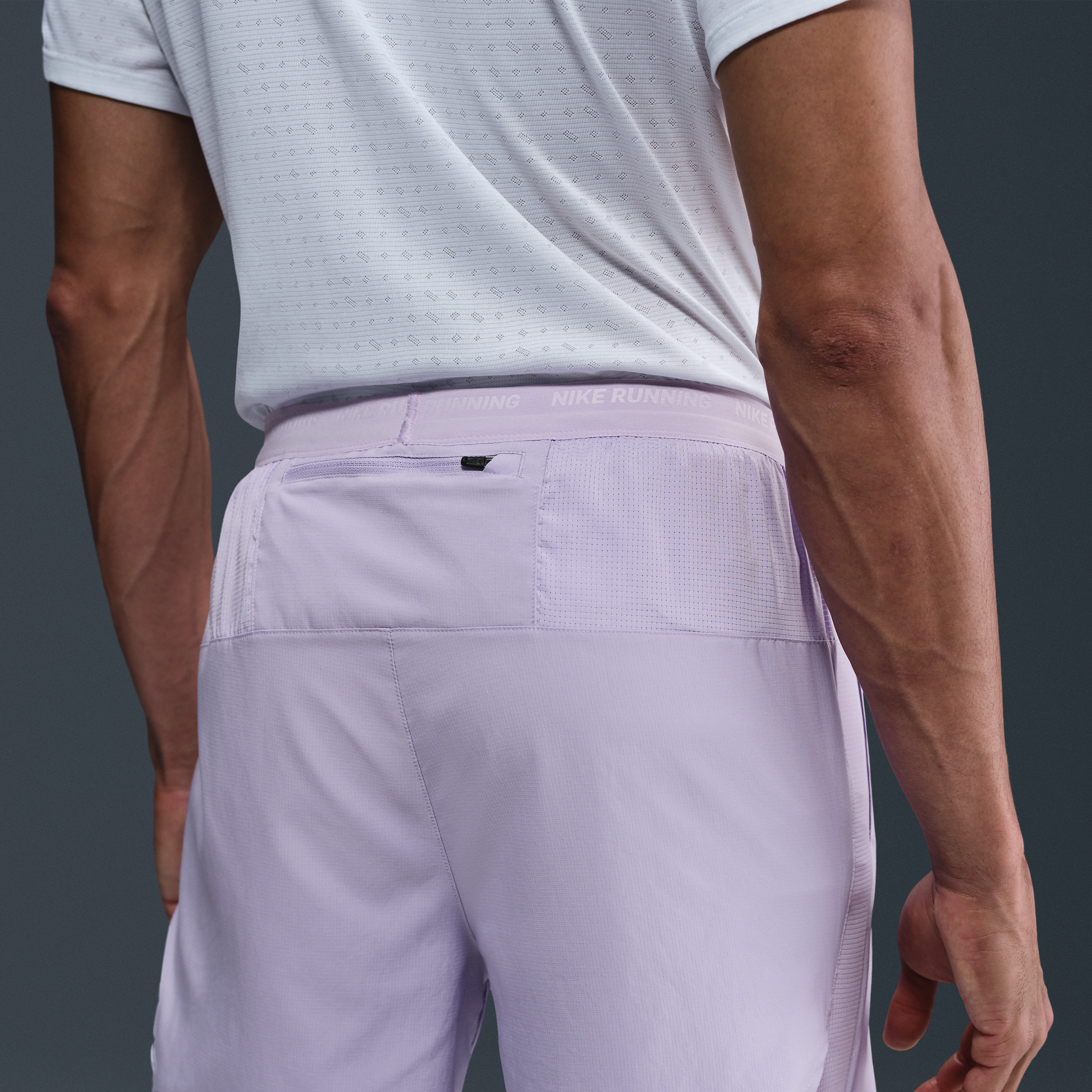 Short de running hybride Dri-FIT Nike Stride 13 cm pour homme - Pourpre