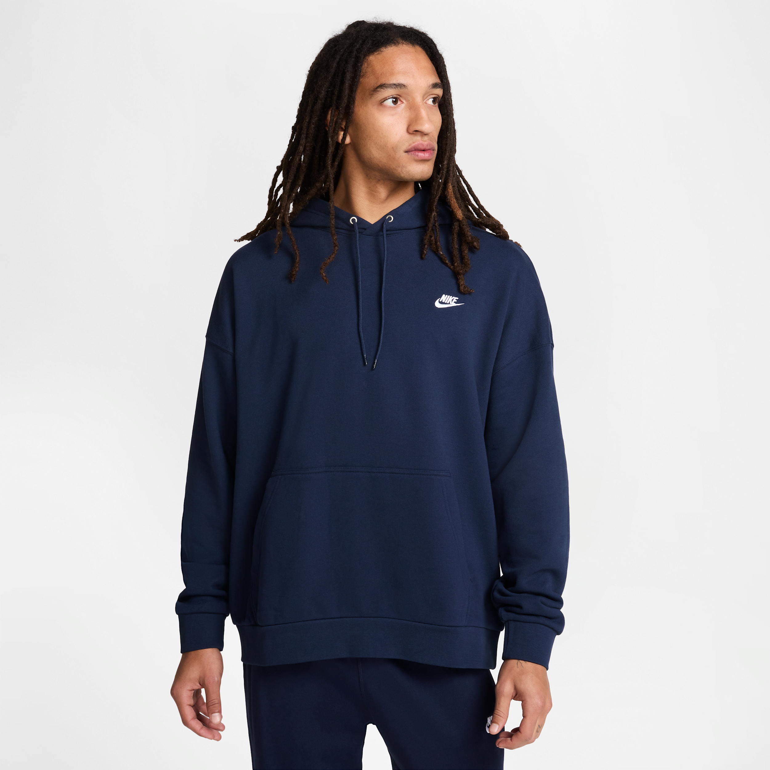 Thumbnail - Nike Club Fleece extragroßer Hoodie aus French-Terry (Herren) - Blau