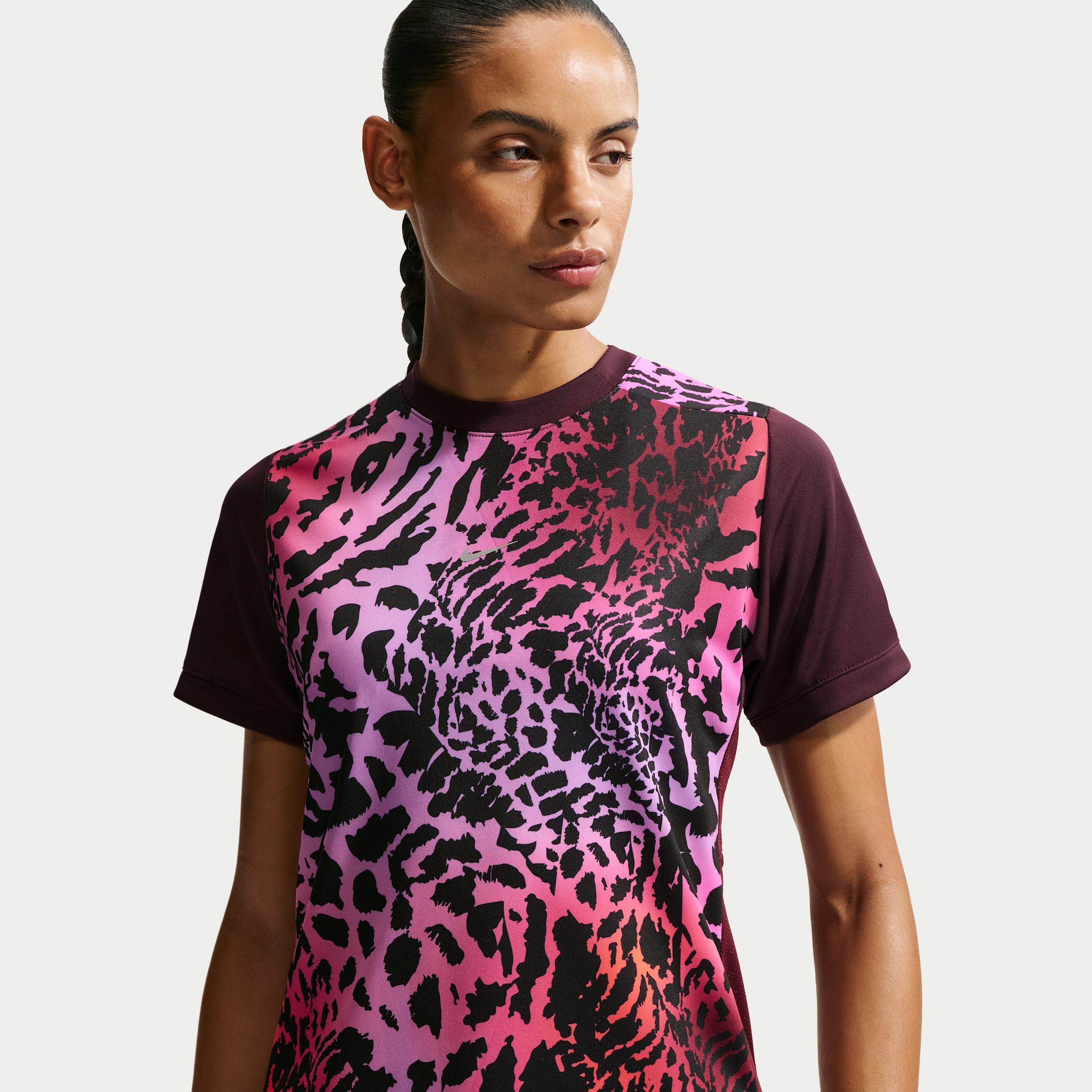 Kortærmet Nike United Academy Dri-FIT-fodboldtrøje til kvinder - rød