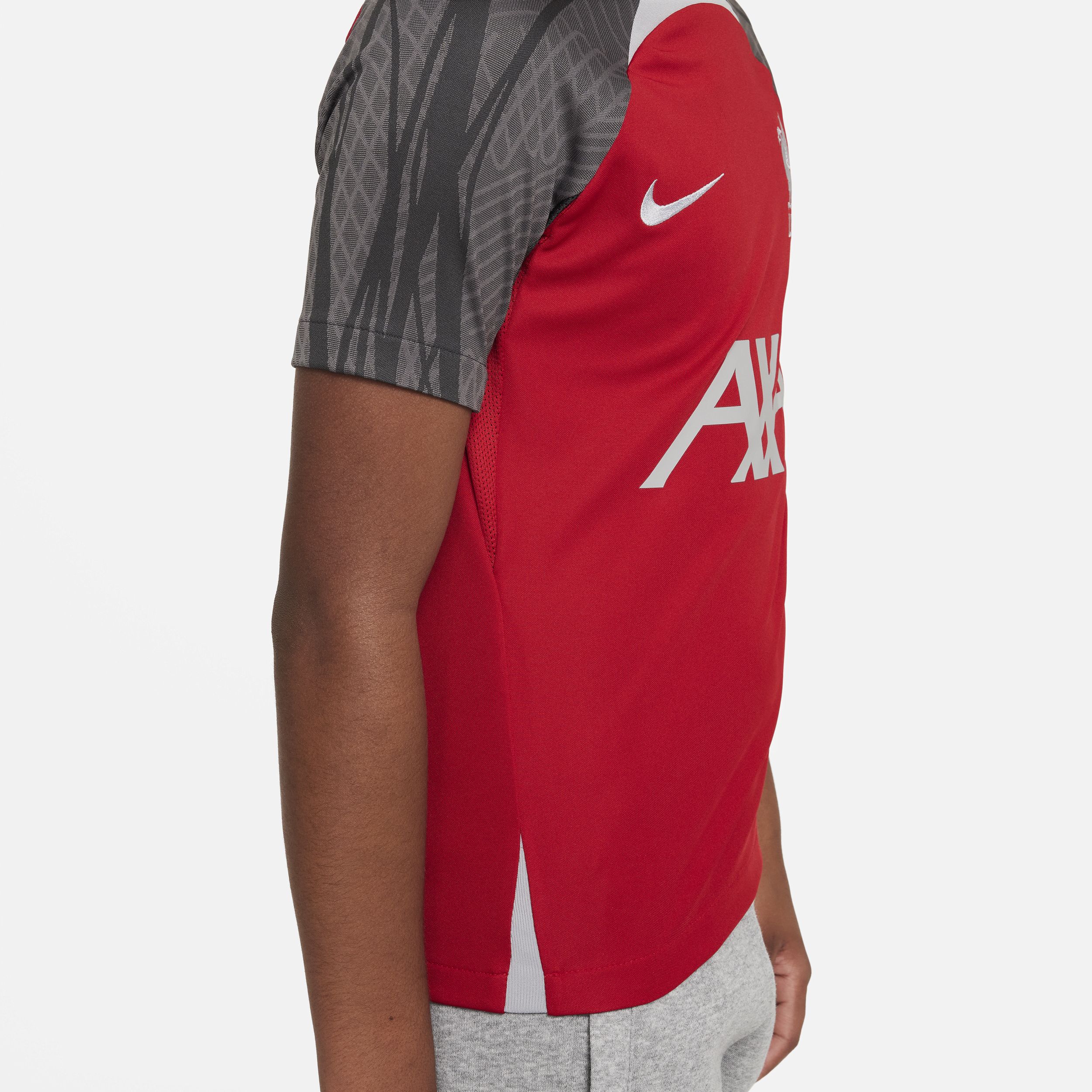 Nike Liverpool FC Strike Dri-FIT knit voetbaltop voor kids Rood