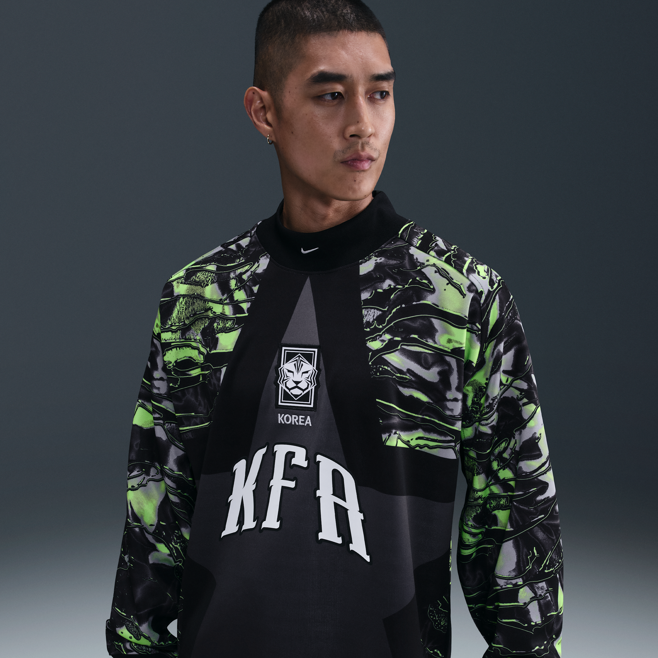 Maglia ufficiale Nike Football Corea da uomo – Goalkeeper - Nero