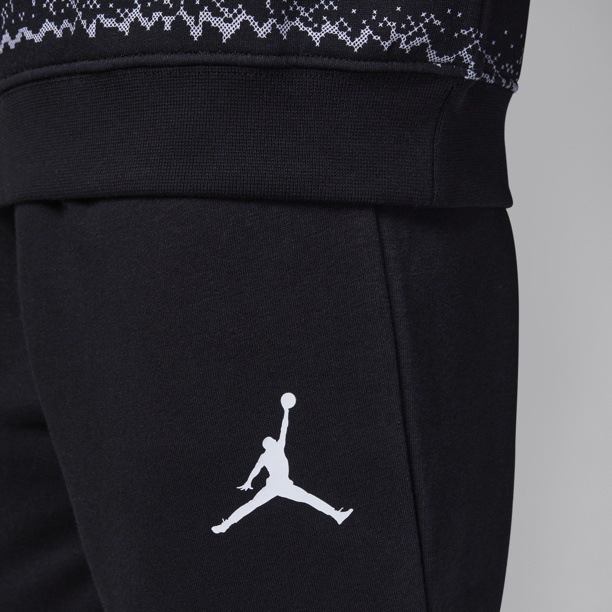 Jordan MJ Holiday tweedelige hoodieset voor kleuters Zwart