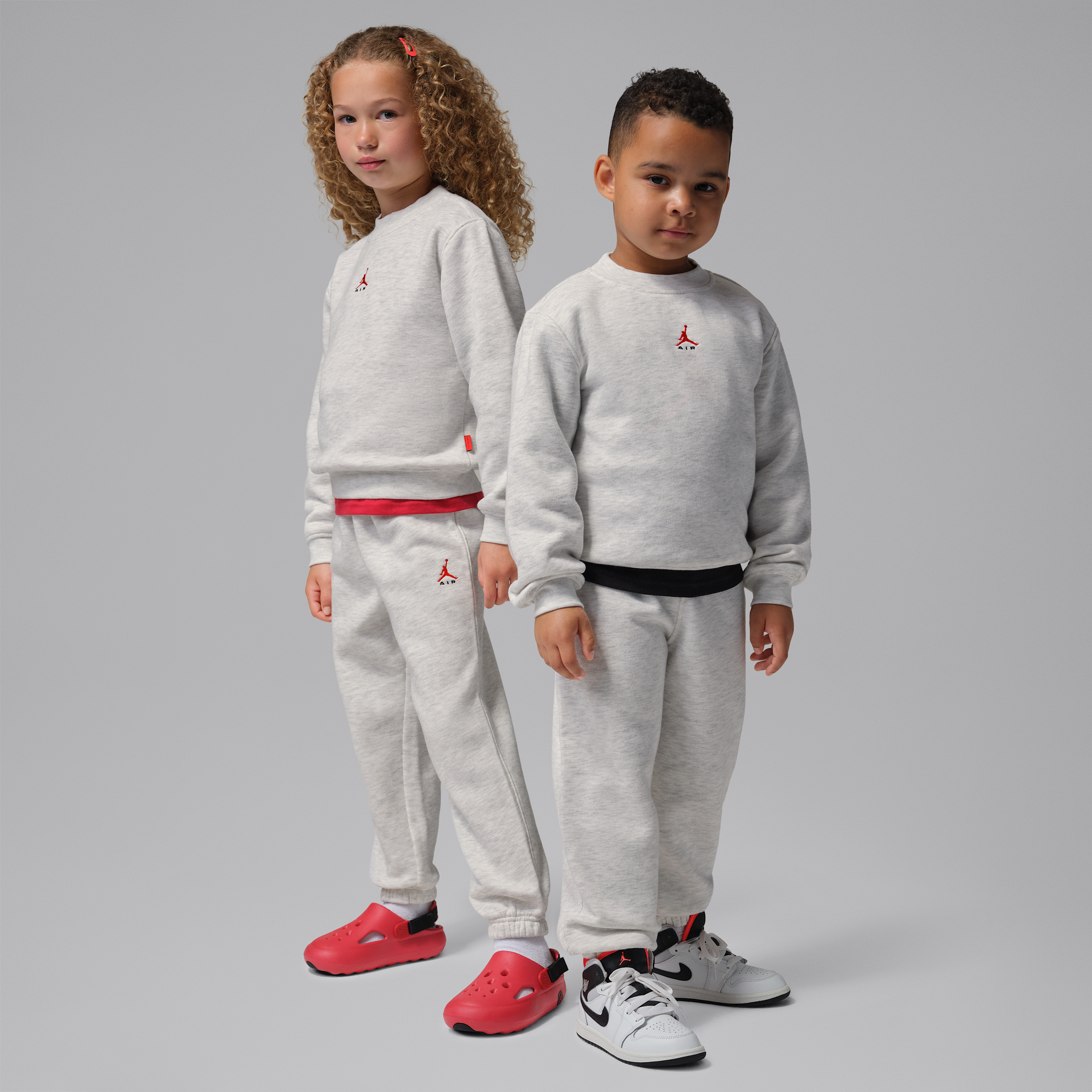 Jordan Ensemble Deux Pieces Avec Haut A Col Ras Du Cou Jordan Brooklyn Fleece Pour Enfant