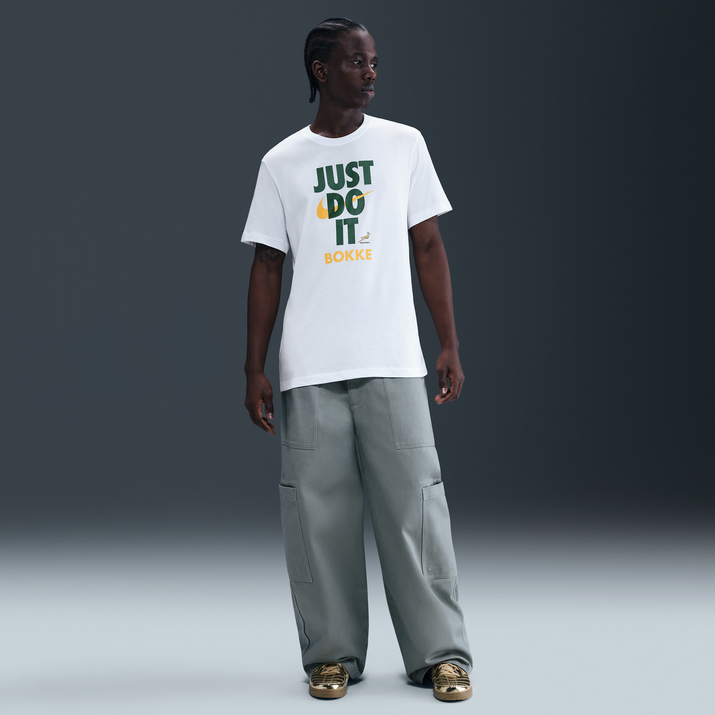 Nike Springboks Rugby T-shirt voor heren Wit