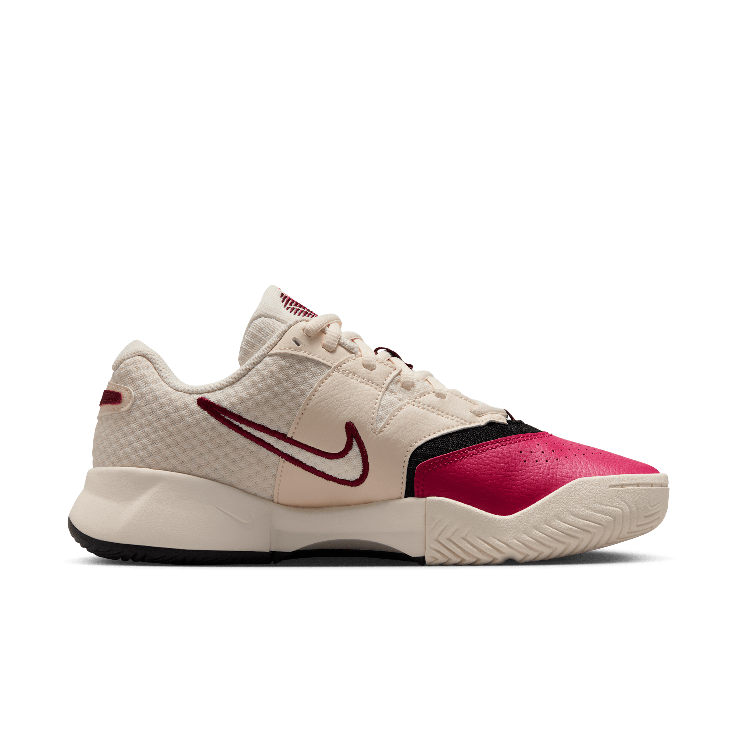 Nike Court Lite 4 Pale Ivory Sail Black Team Red (Women's) - FD6575-103
