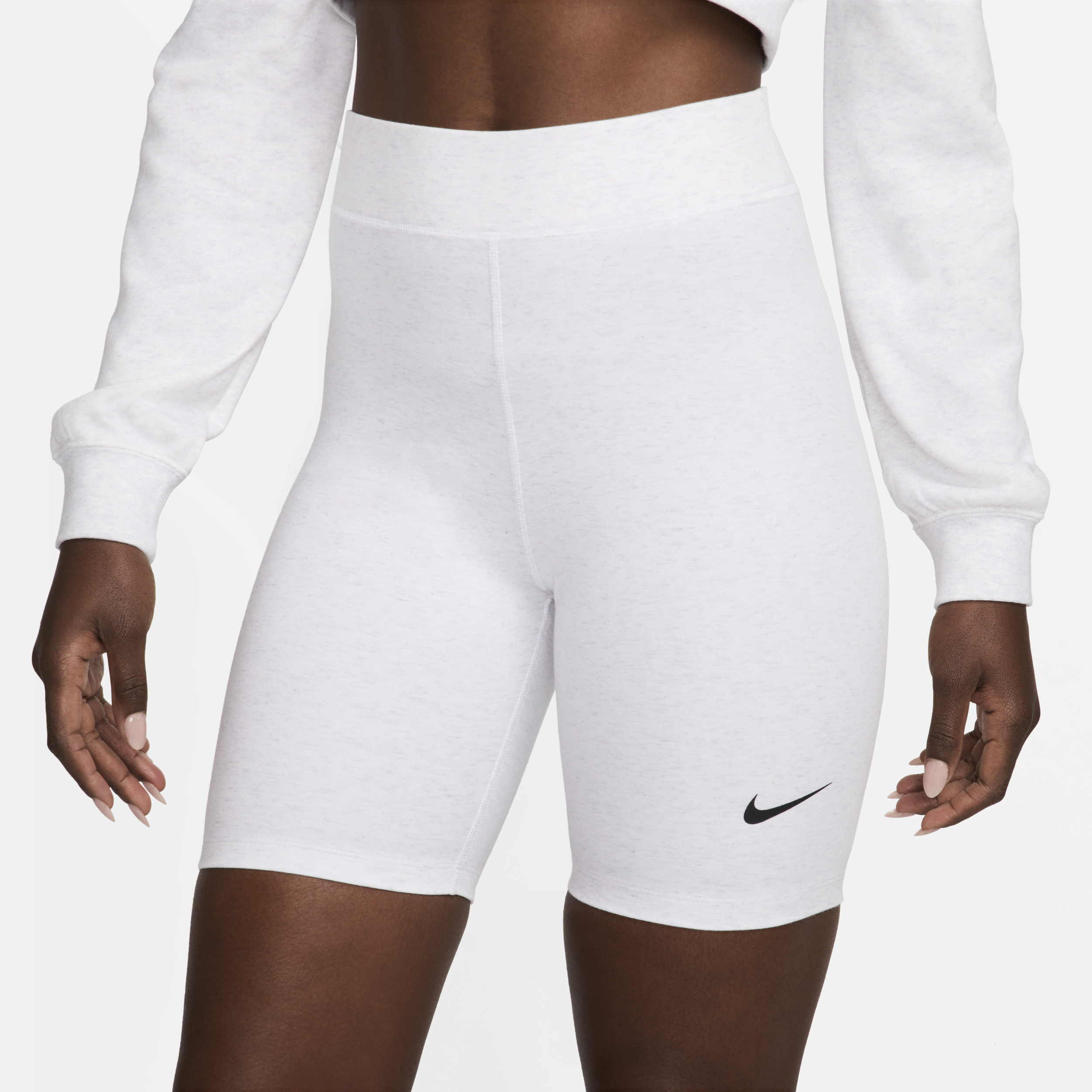 Nike Sportswear Classic bikeshorts met hoge taille voor dames (21 cm) Bruin
