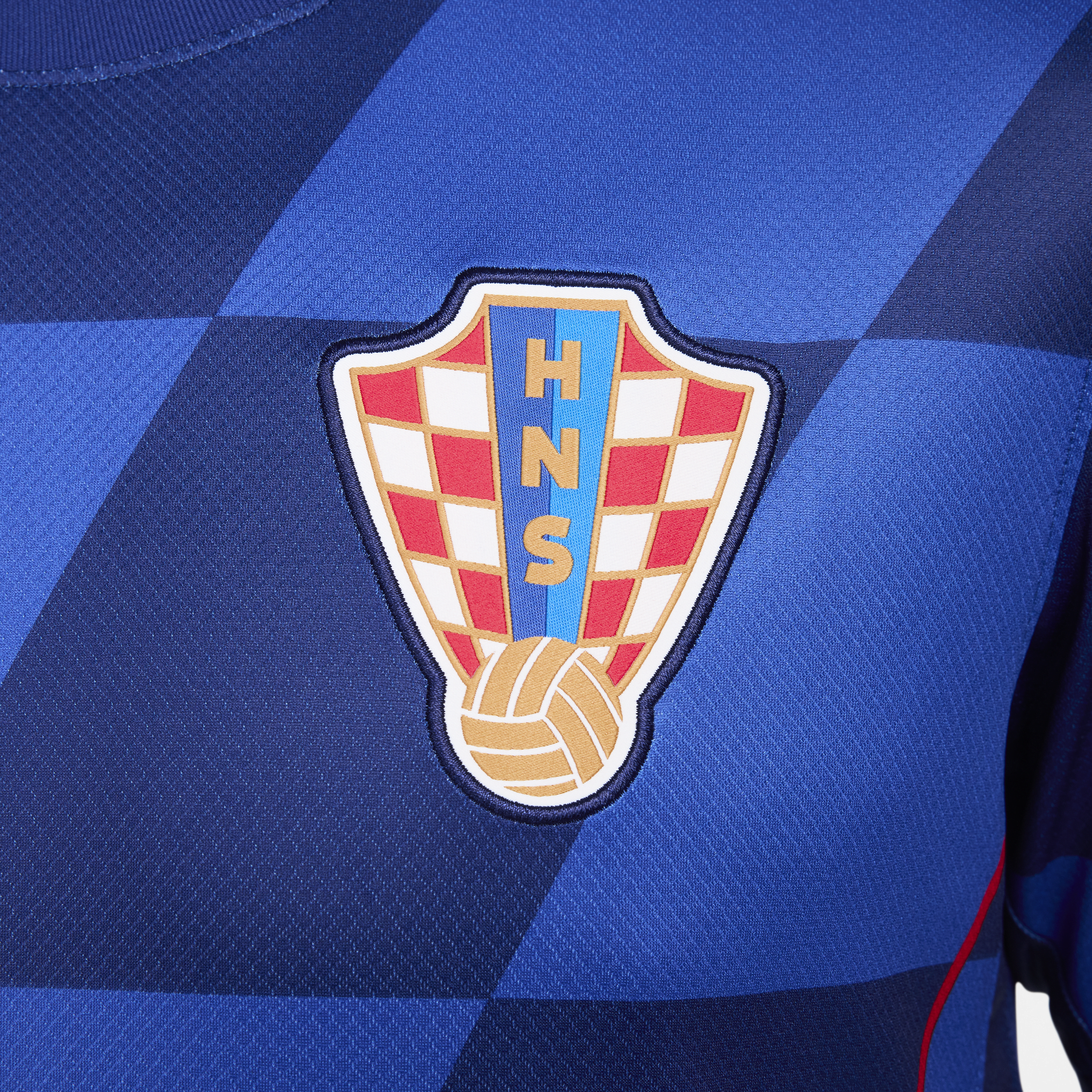 Nike Kroatië 2024 25 Stadium Uit Dri-FIT replica voetbalshirt voor heren Blauw