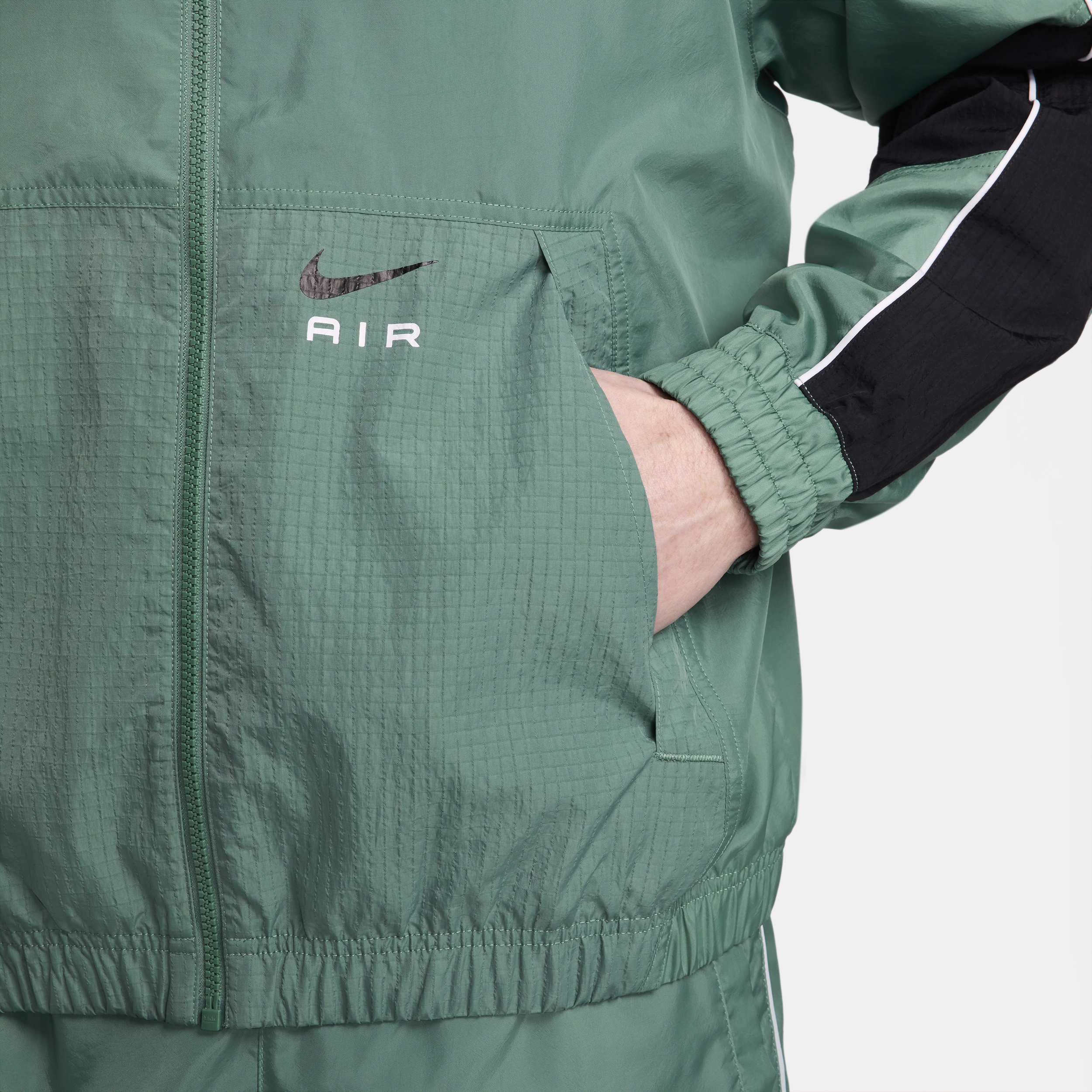 Nike Air geweven trainingsjack voor heren Groen