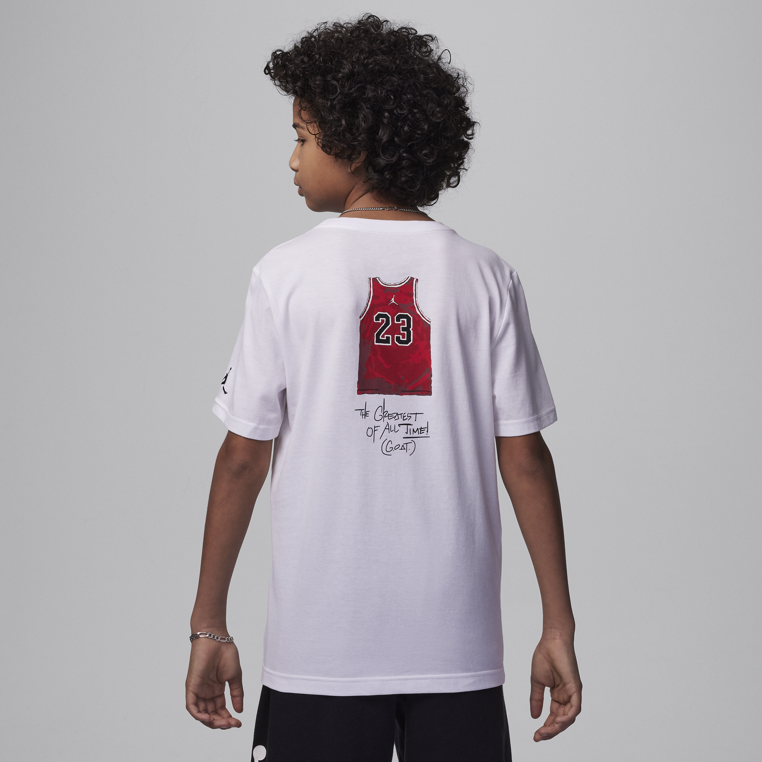 Jordan T-shirt met graphic voor kids Wit