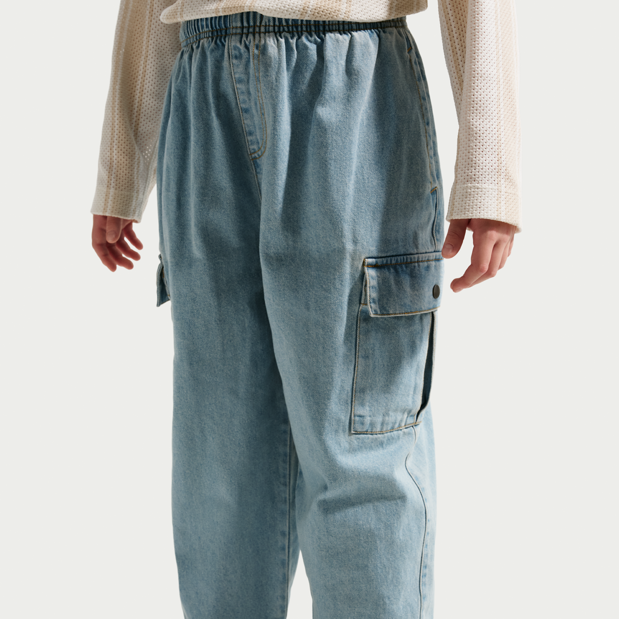 Thumbnail - Nike Collection Denim-Cargohose (ältere Kinder) - Blau