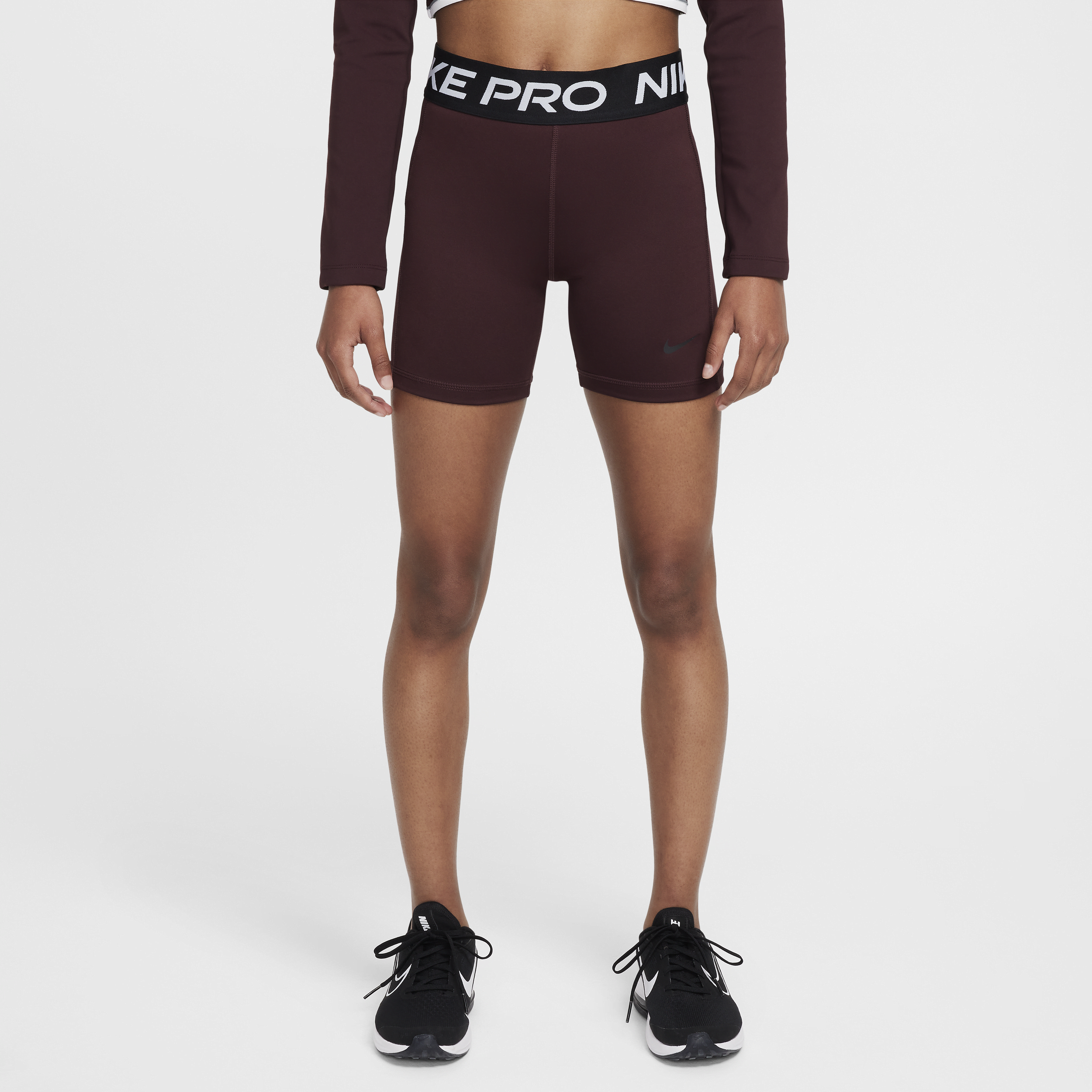 Short Dri-FIT Nike Pro pour protéger des fuites pour fille - Rouge