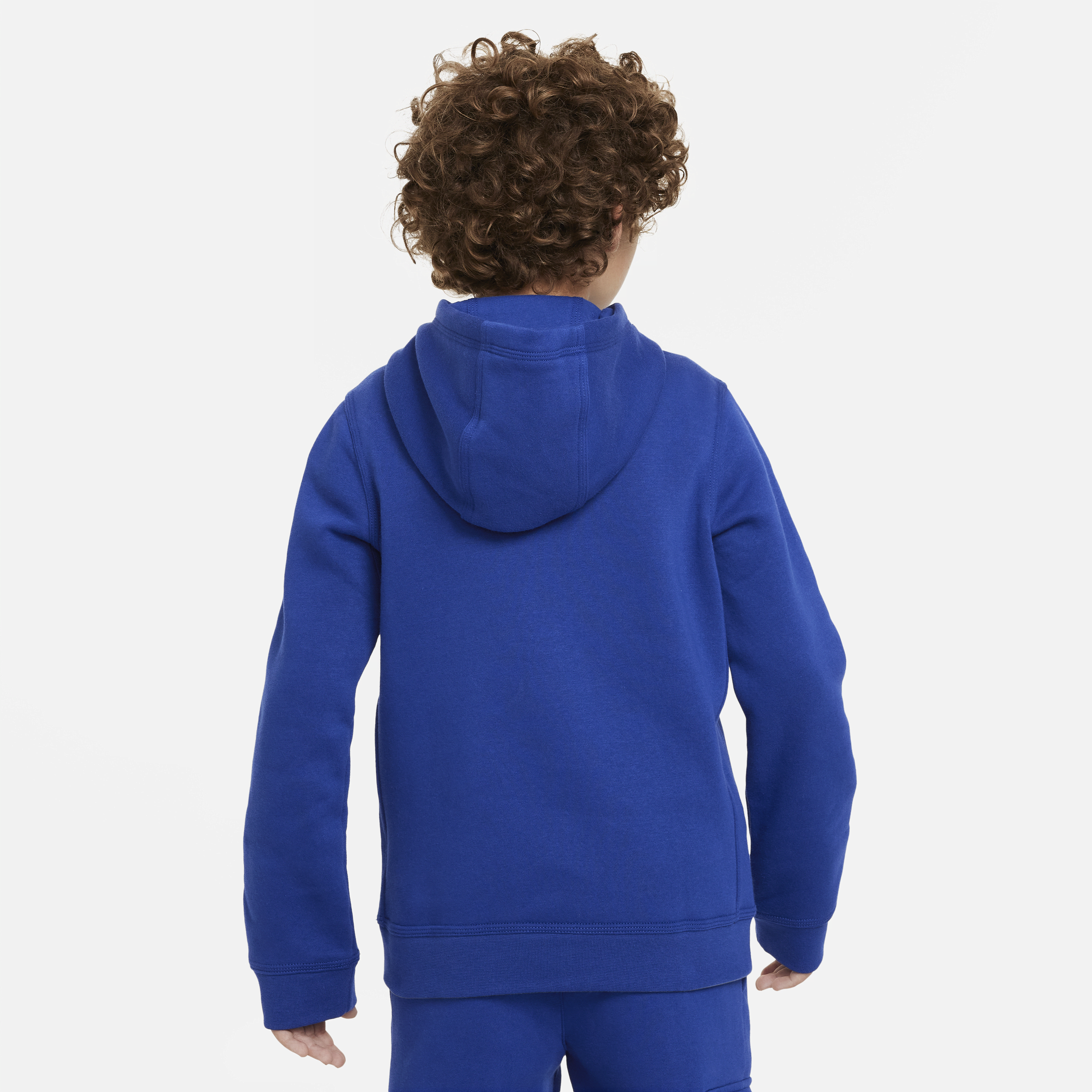 Nike Sportswear fleecehoodie met graphic voor jongens Blauw