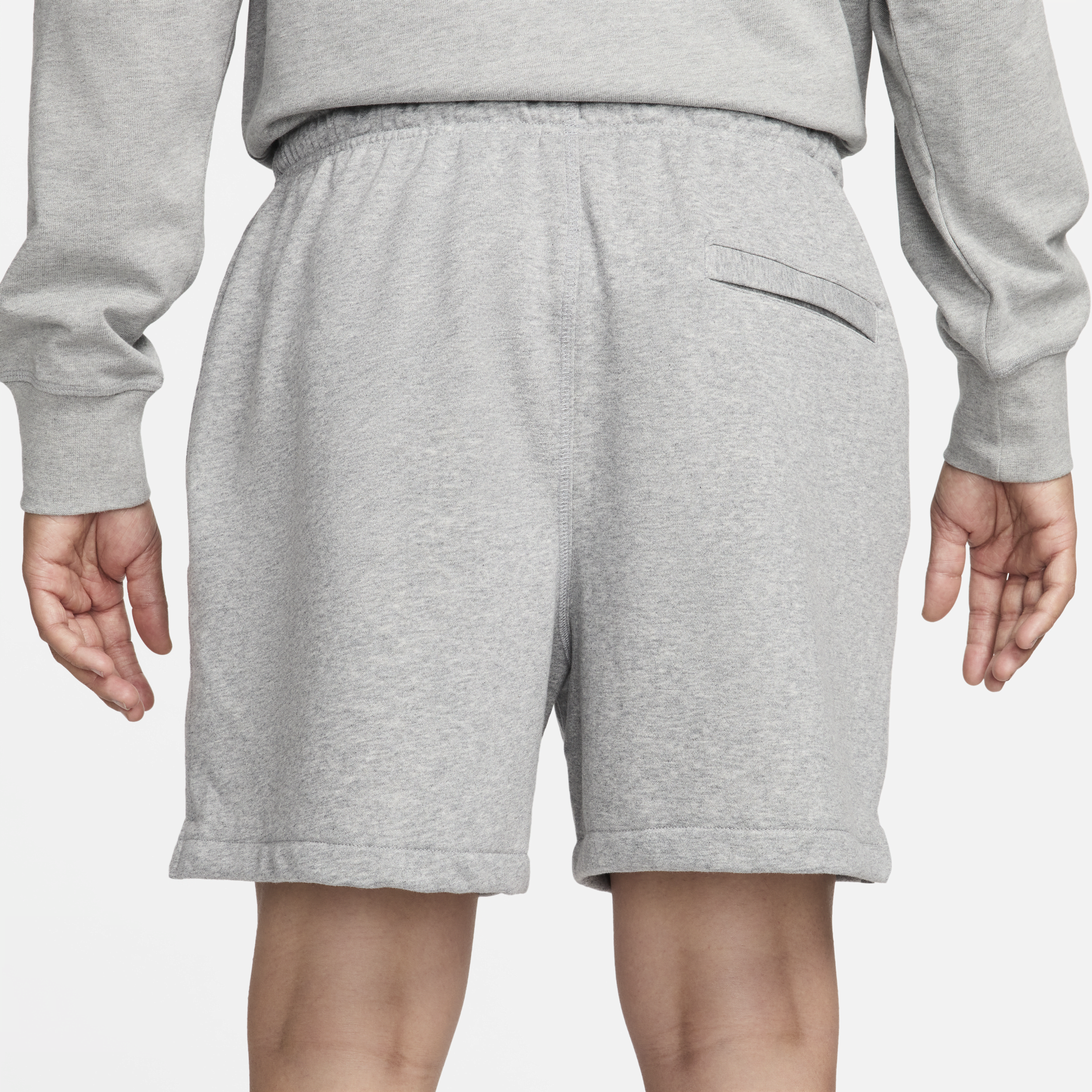 Short en molleton Flow Nike Club pour homme - Gris