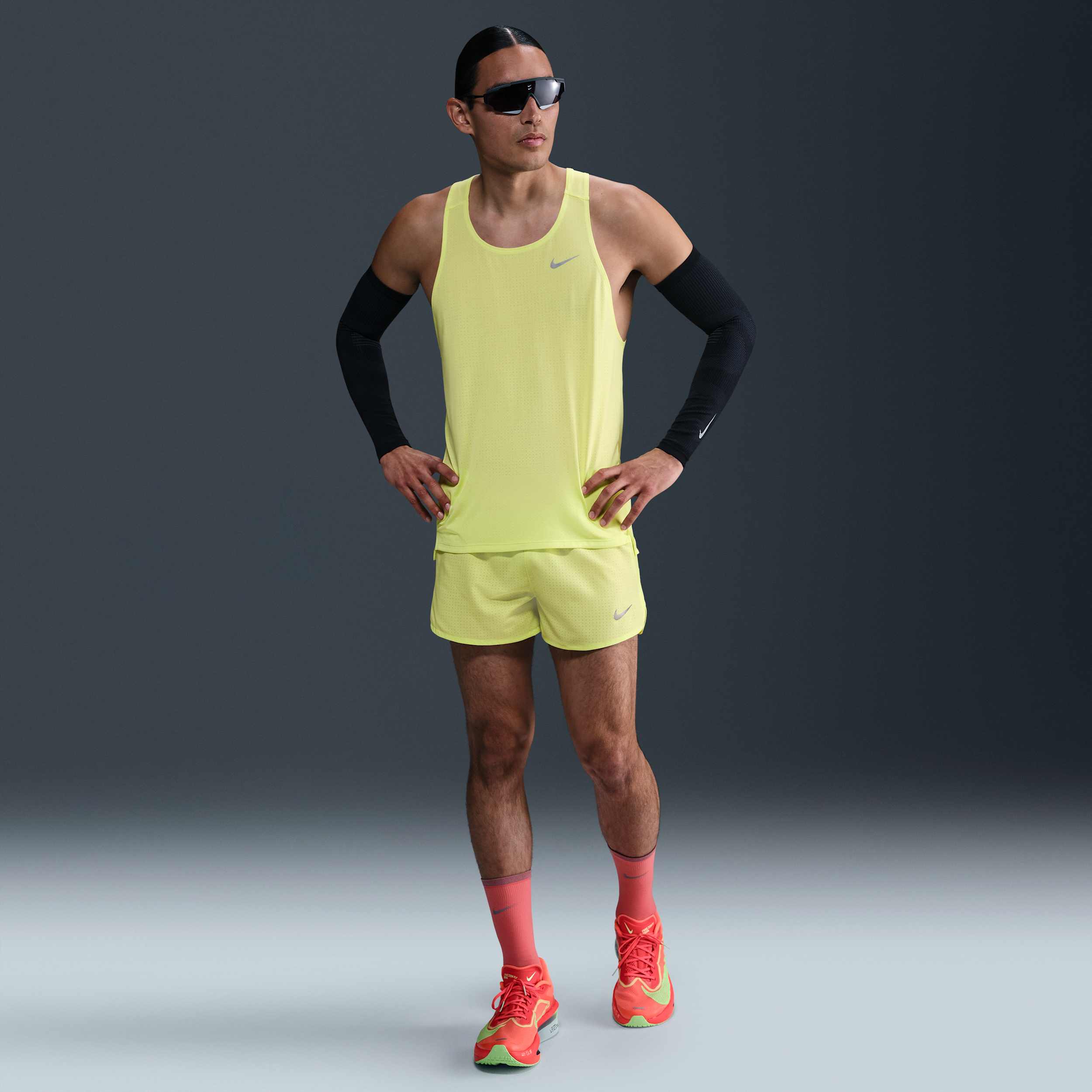 Maillot de running Nike Fast Dri-FIT pour homme - Jaune