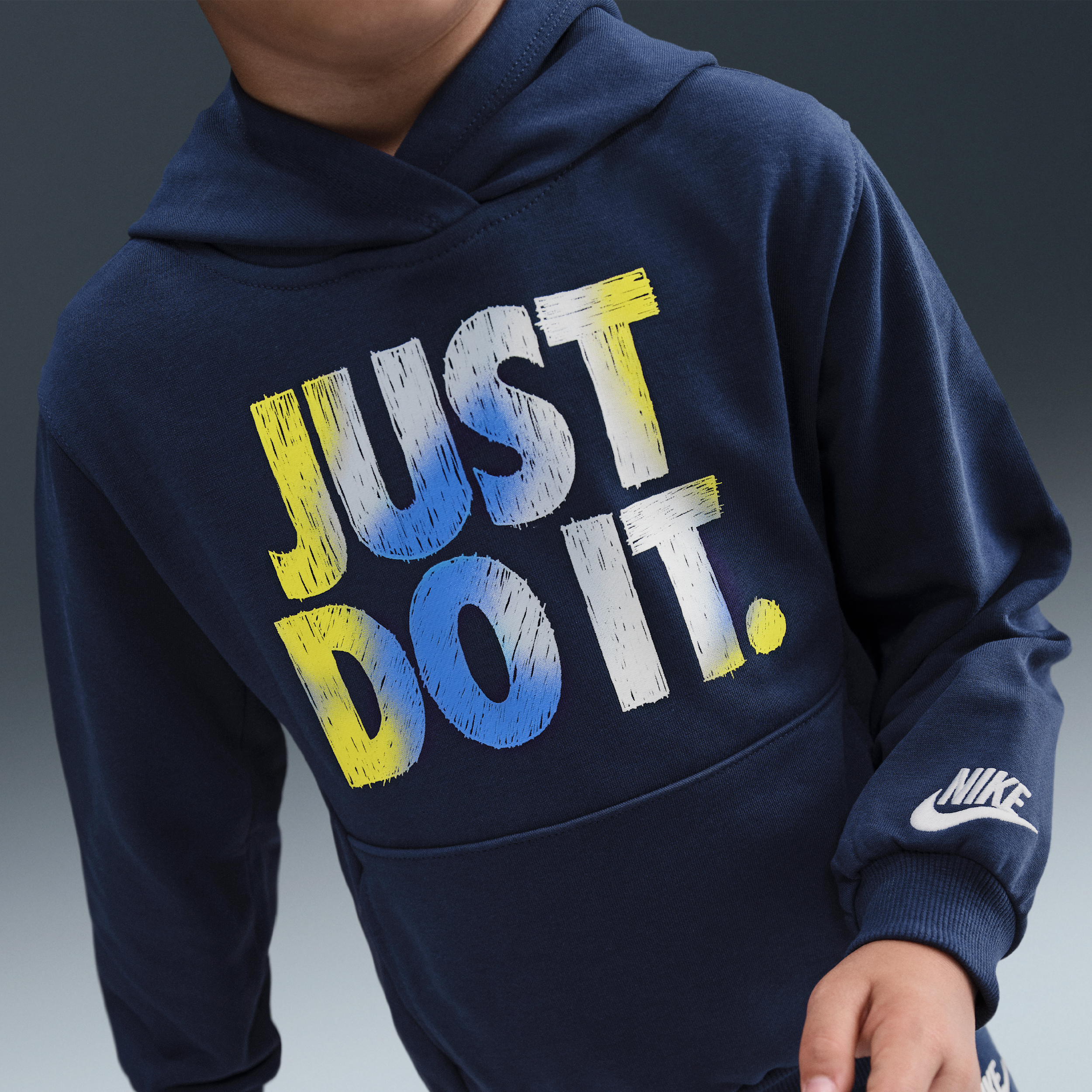 Thumbnail - Nike Reveal zweiteiliges French-Terry-Set (jüngere Kinder) - Blau