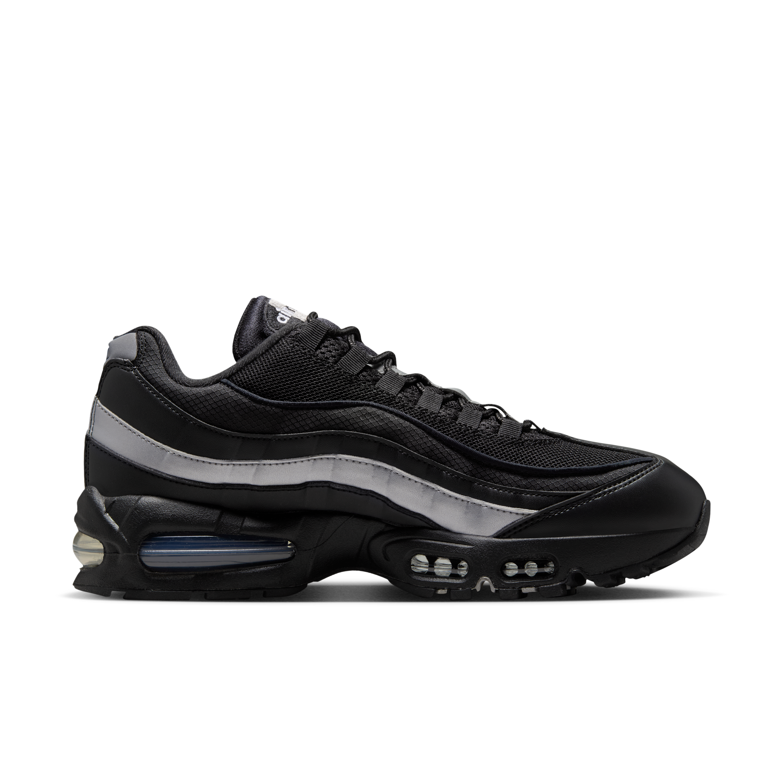 Nike Air Max 95 OG Big Bubble Black White Metallic Silver - IB1667-003