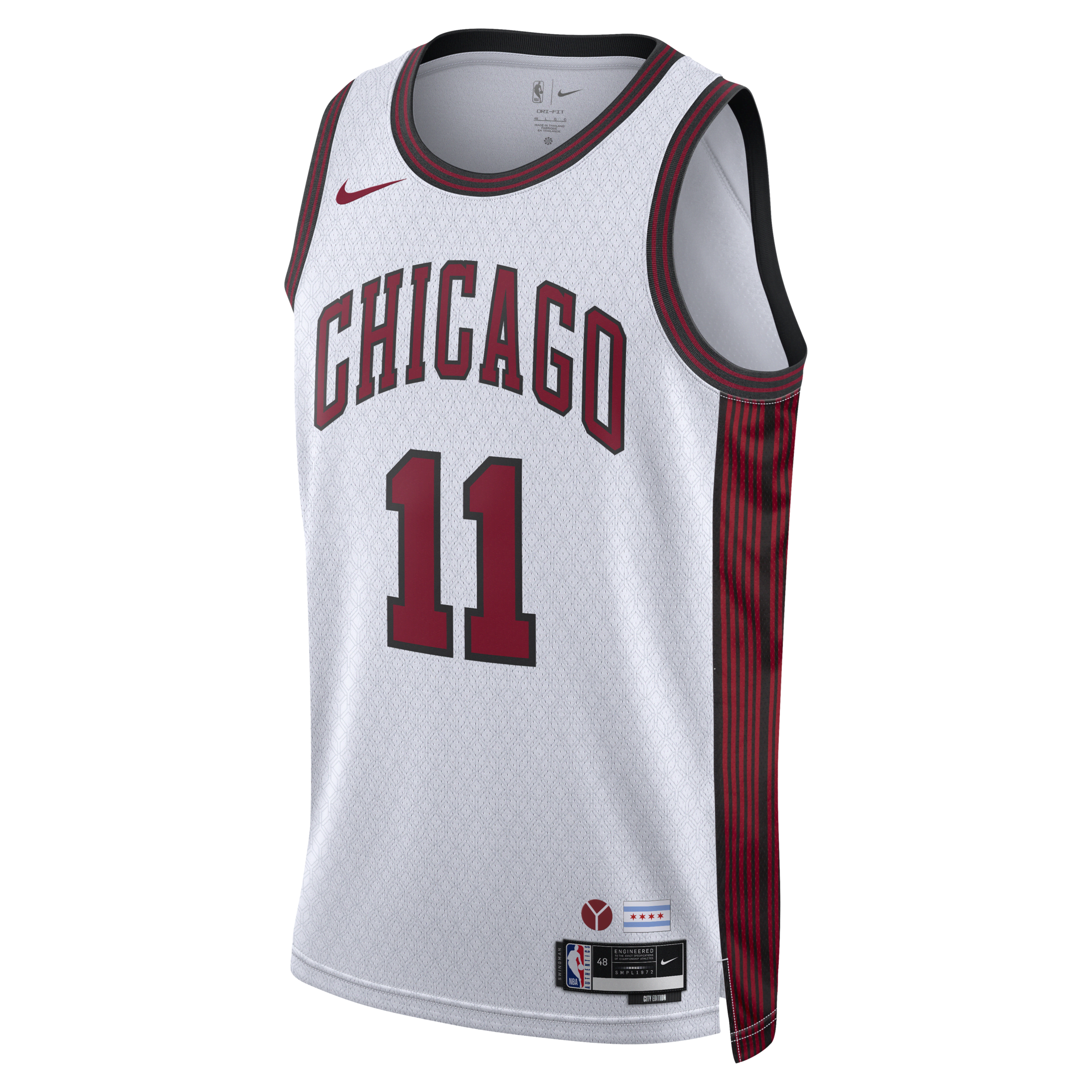 Koszulka Nike Dri-FIT NBA Swingman Demar Derozan Chicago Bulls City Edition - Biel