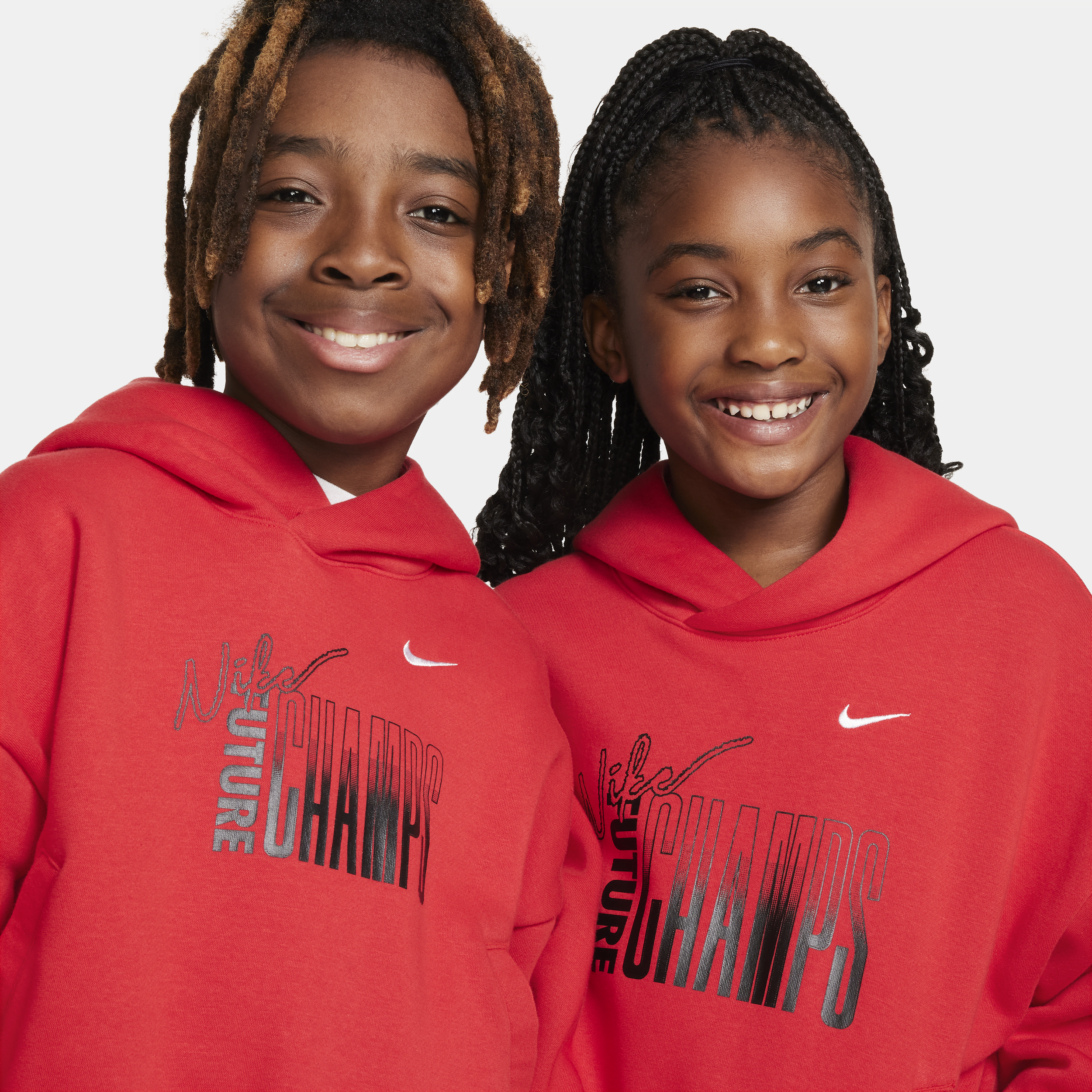 Nike Culture of Basketball fleecehoodie voor kids Rood