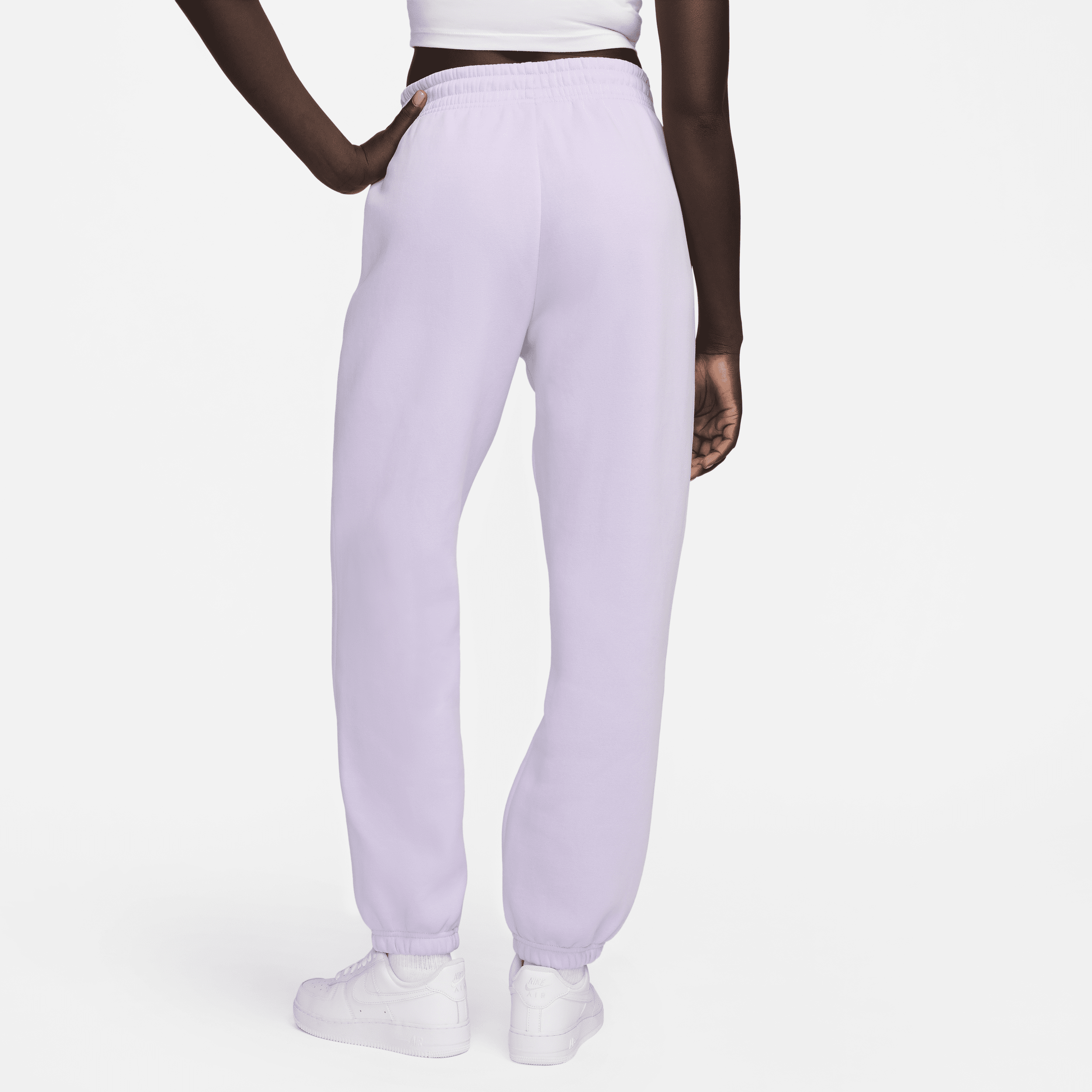Nike Sportswear Phoenix Fleece Oversized joggingbroek met hoge taille voor dames Paars